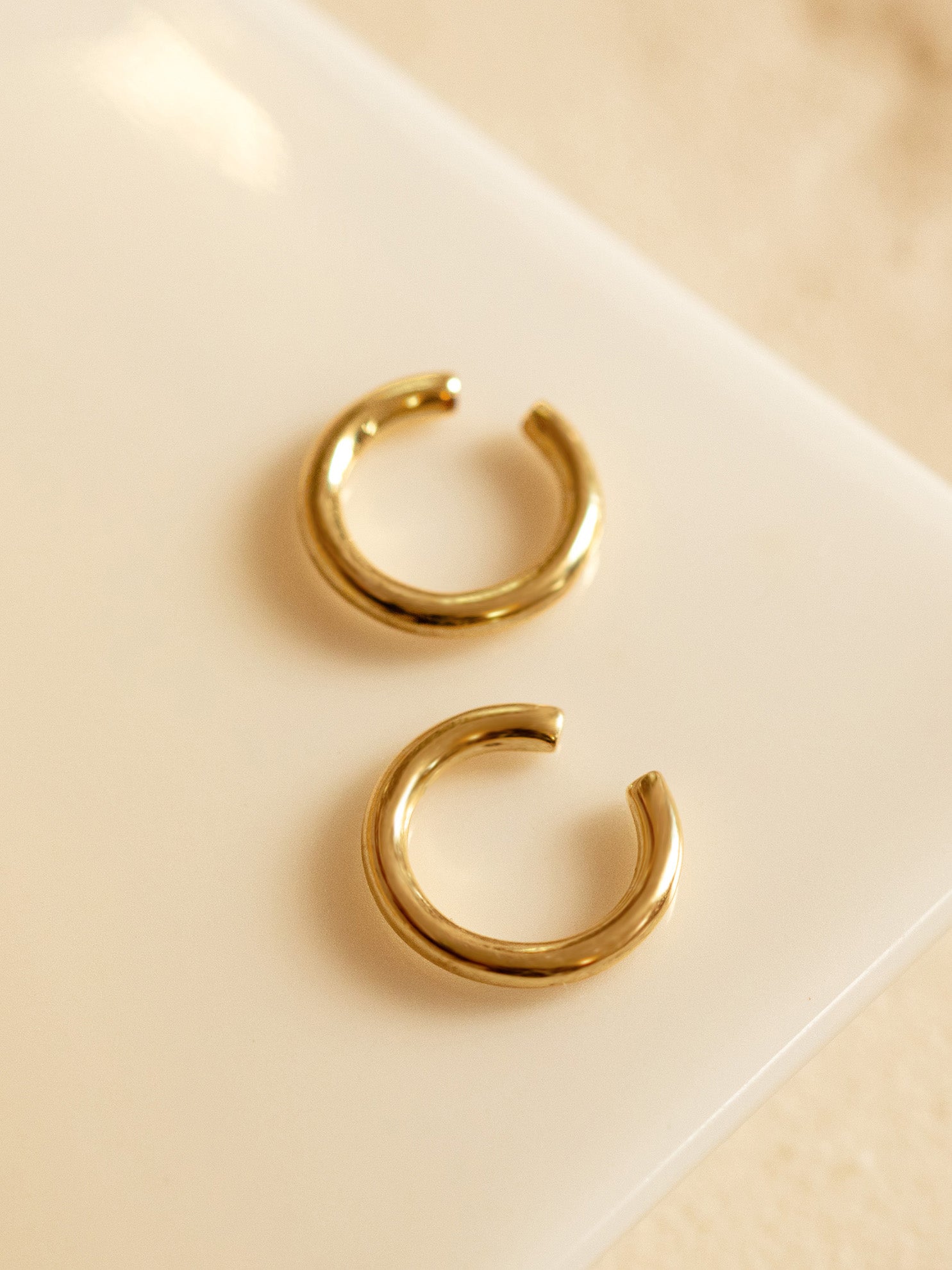 Boucles d'oreilles en forme de conque épaisse