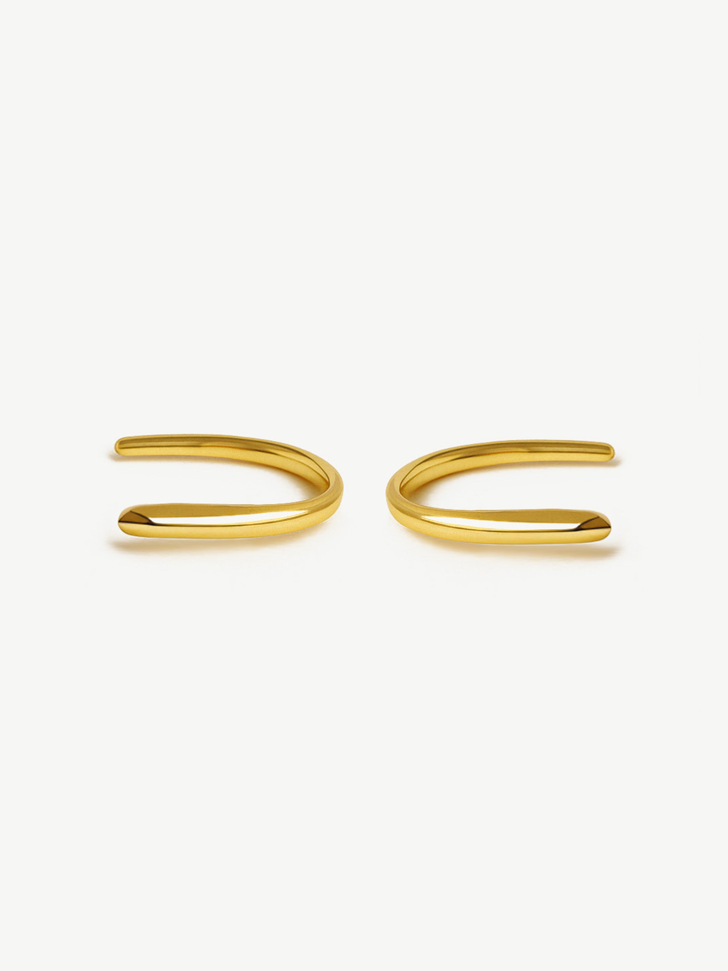 Boucles d'oreilles créoles à griffes ovales