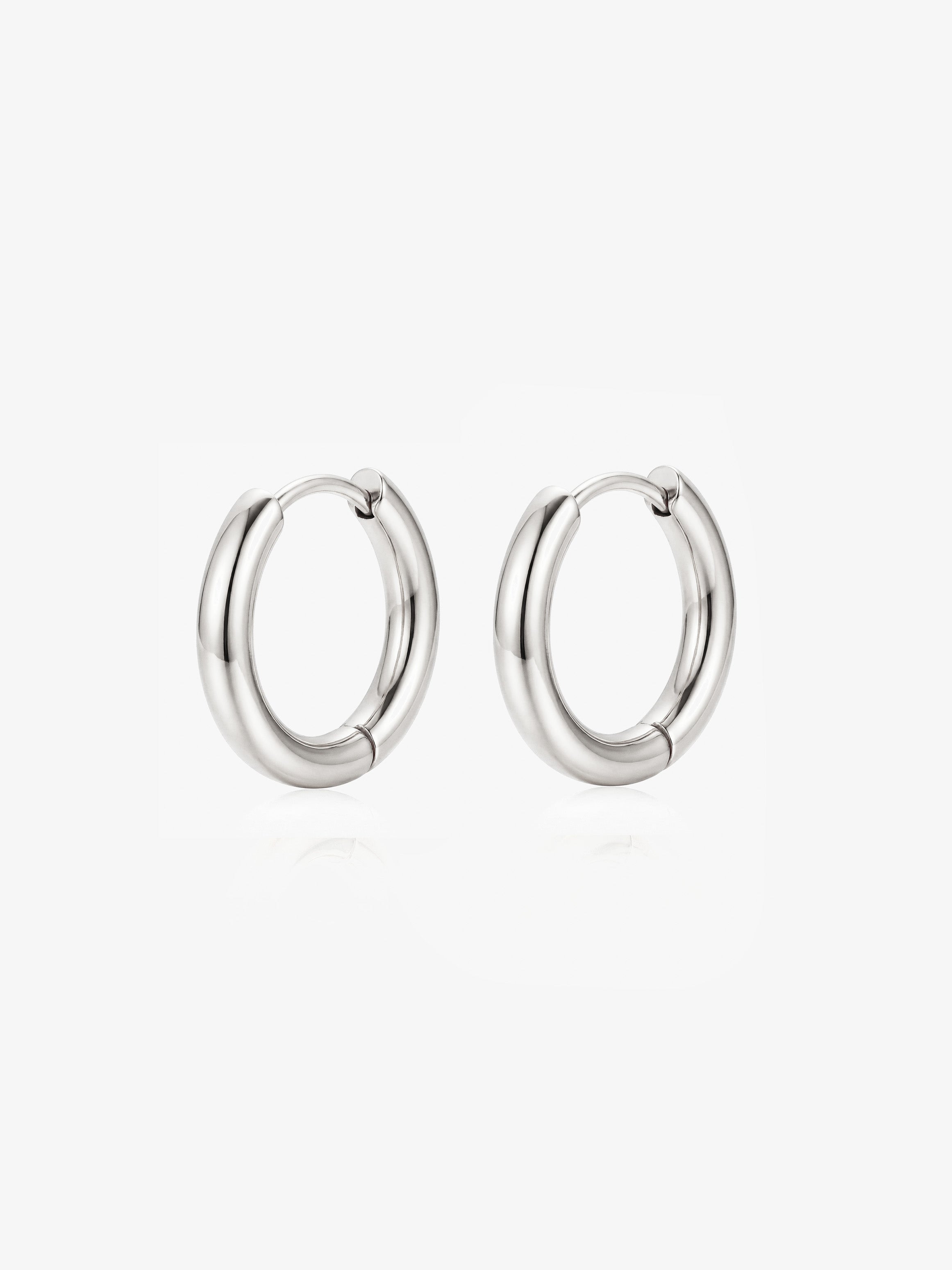 Boucles d'oreilles créoles solides pour breloques - 1,6 cm