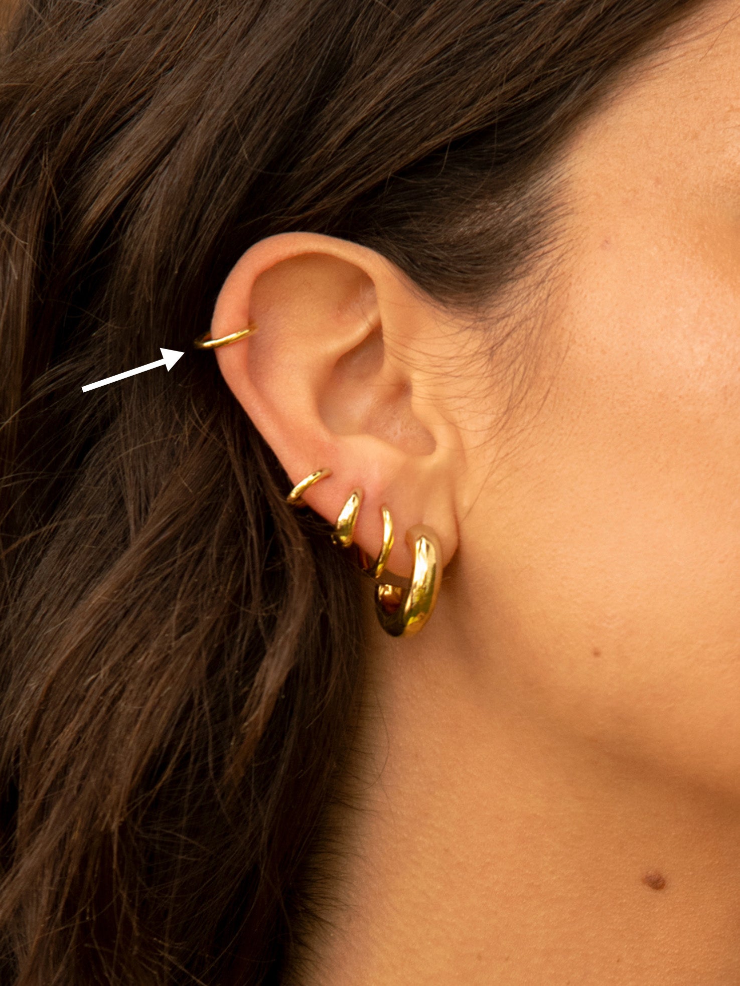 Boucles d'oreilles fines - Paire - Réglables