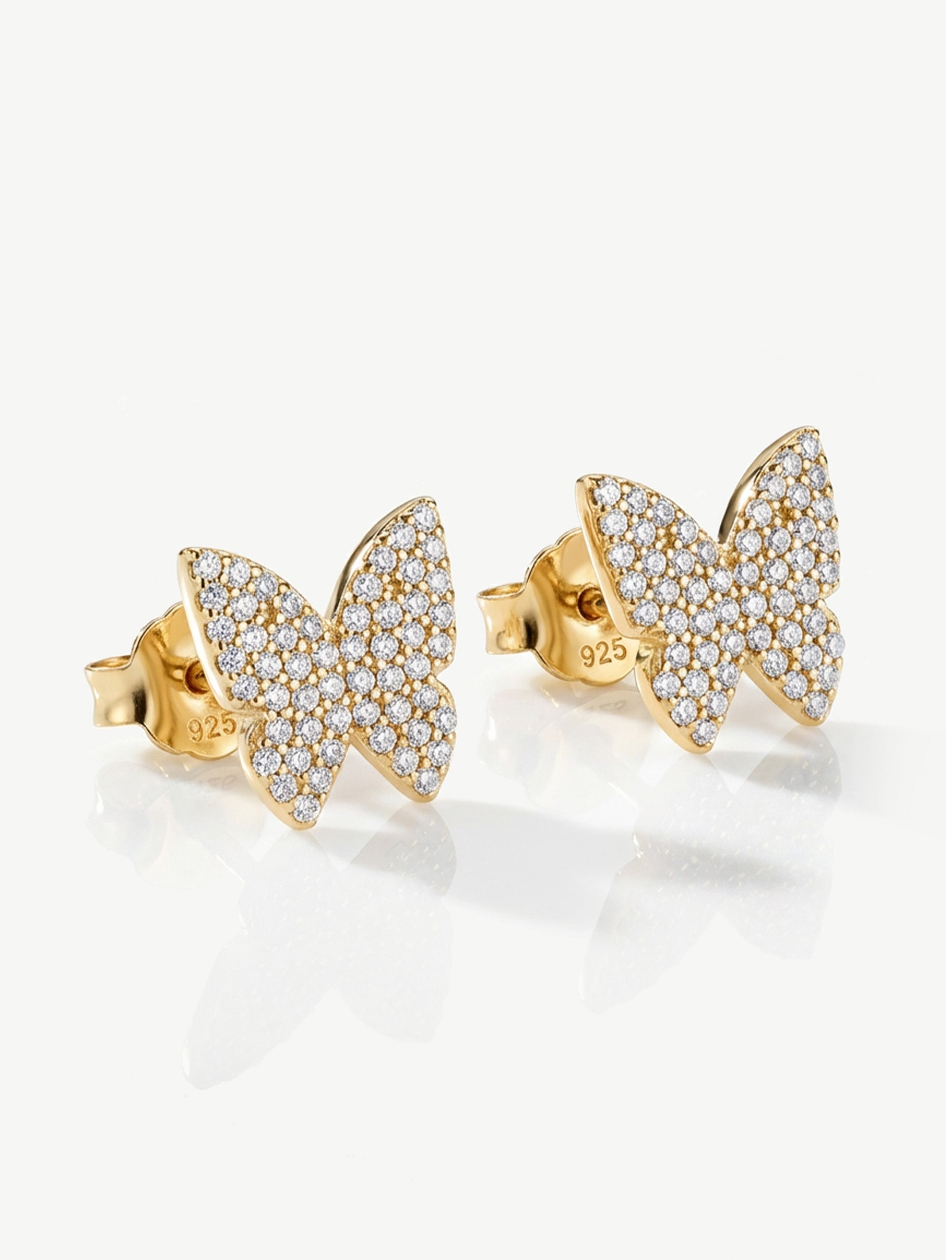 Petites boucles d'oreilles papillon