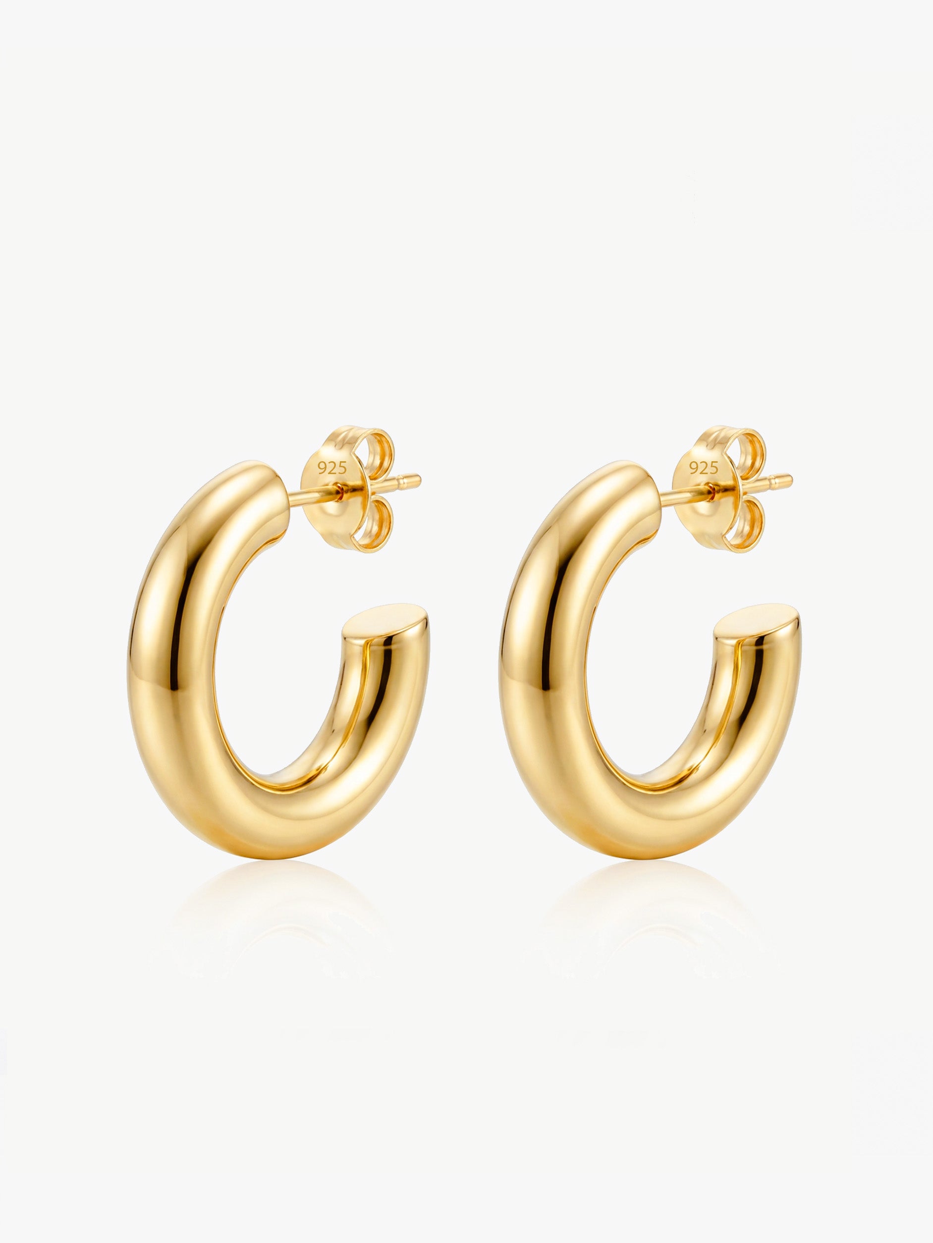 Chunky Small Hoop Earrings