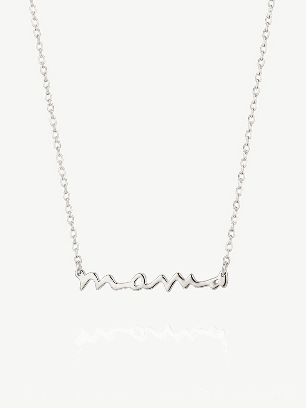 Mama Script Necklace