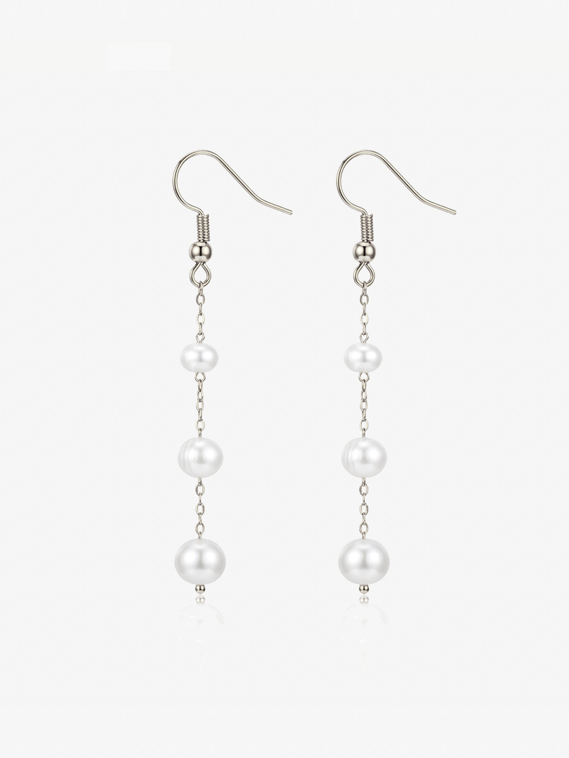 Bridal Pearl Drop Earrings