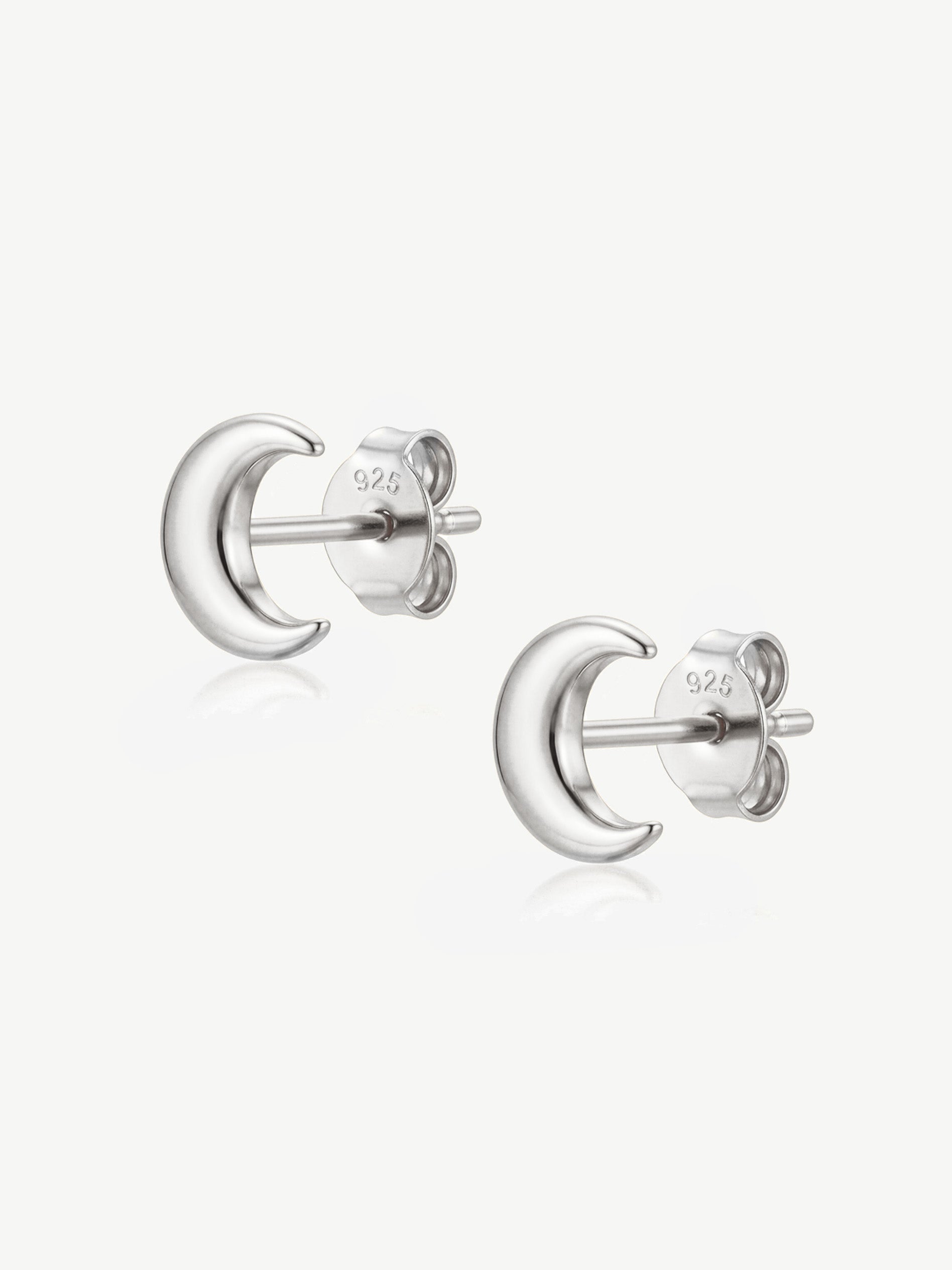 Moon Stud Earrings