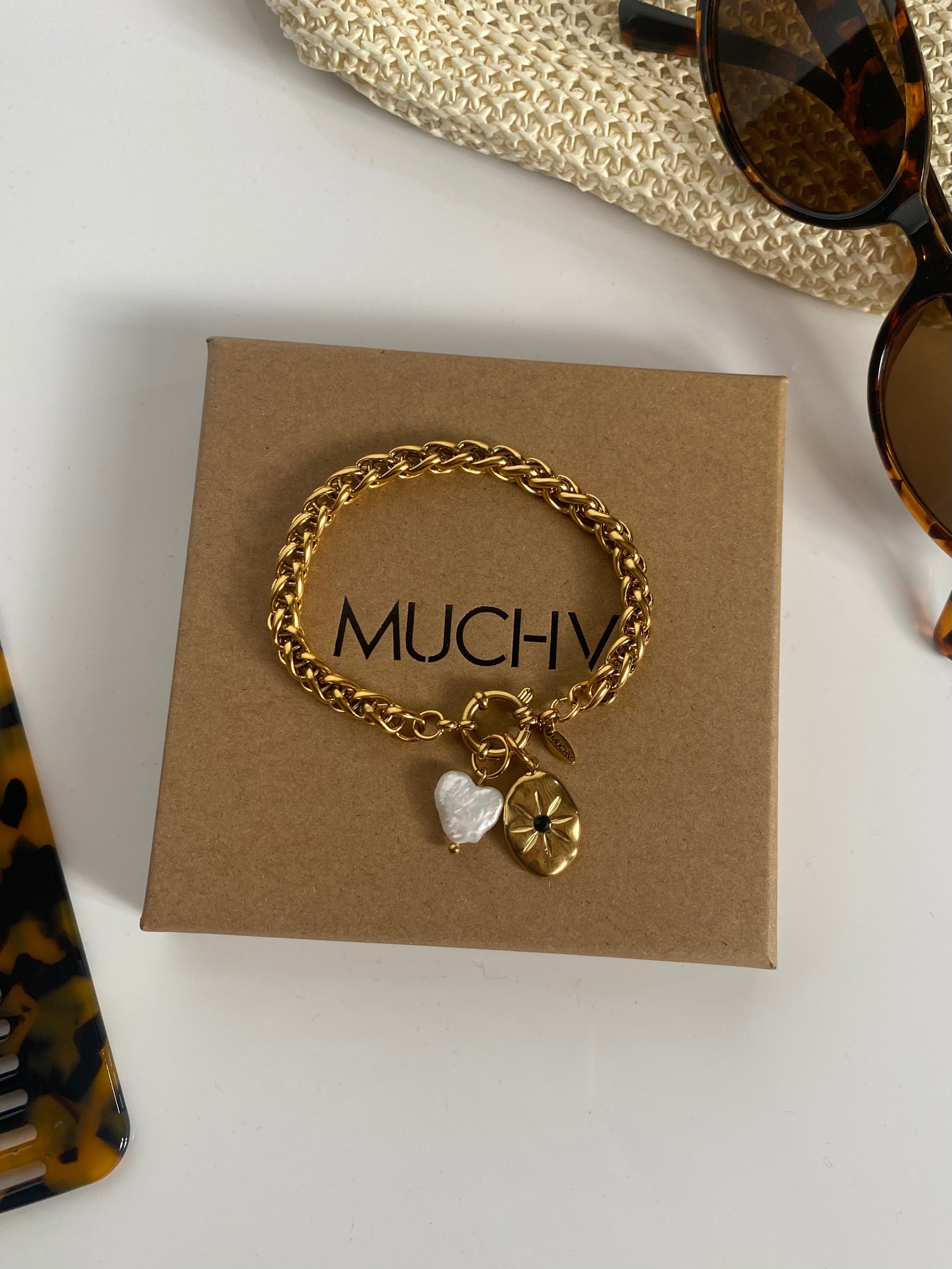 Heart Shaped Baroque Pearl Charm (Small)