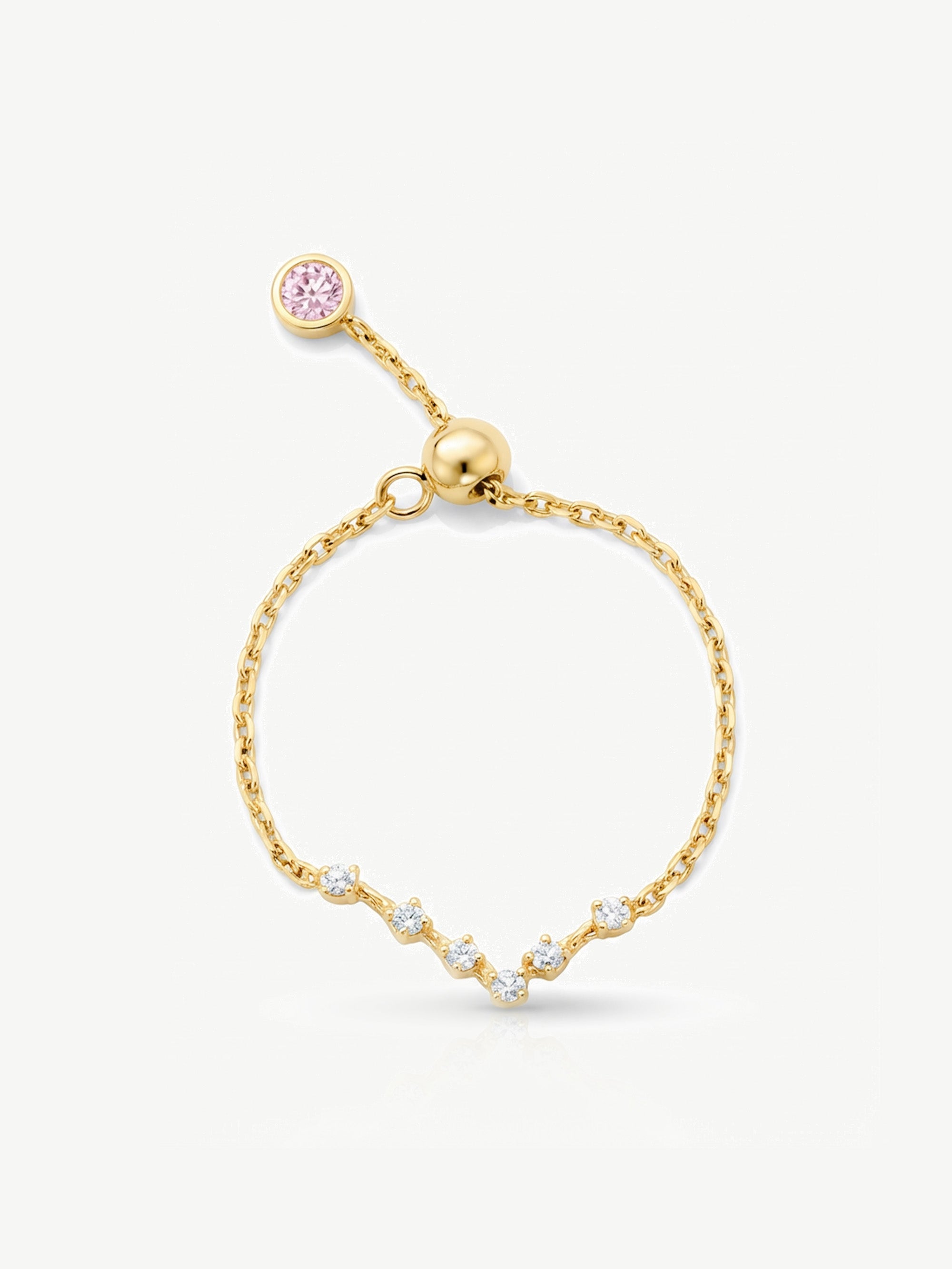 Adjustable Constellation Chain Ring