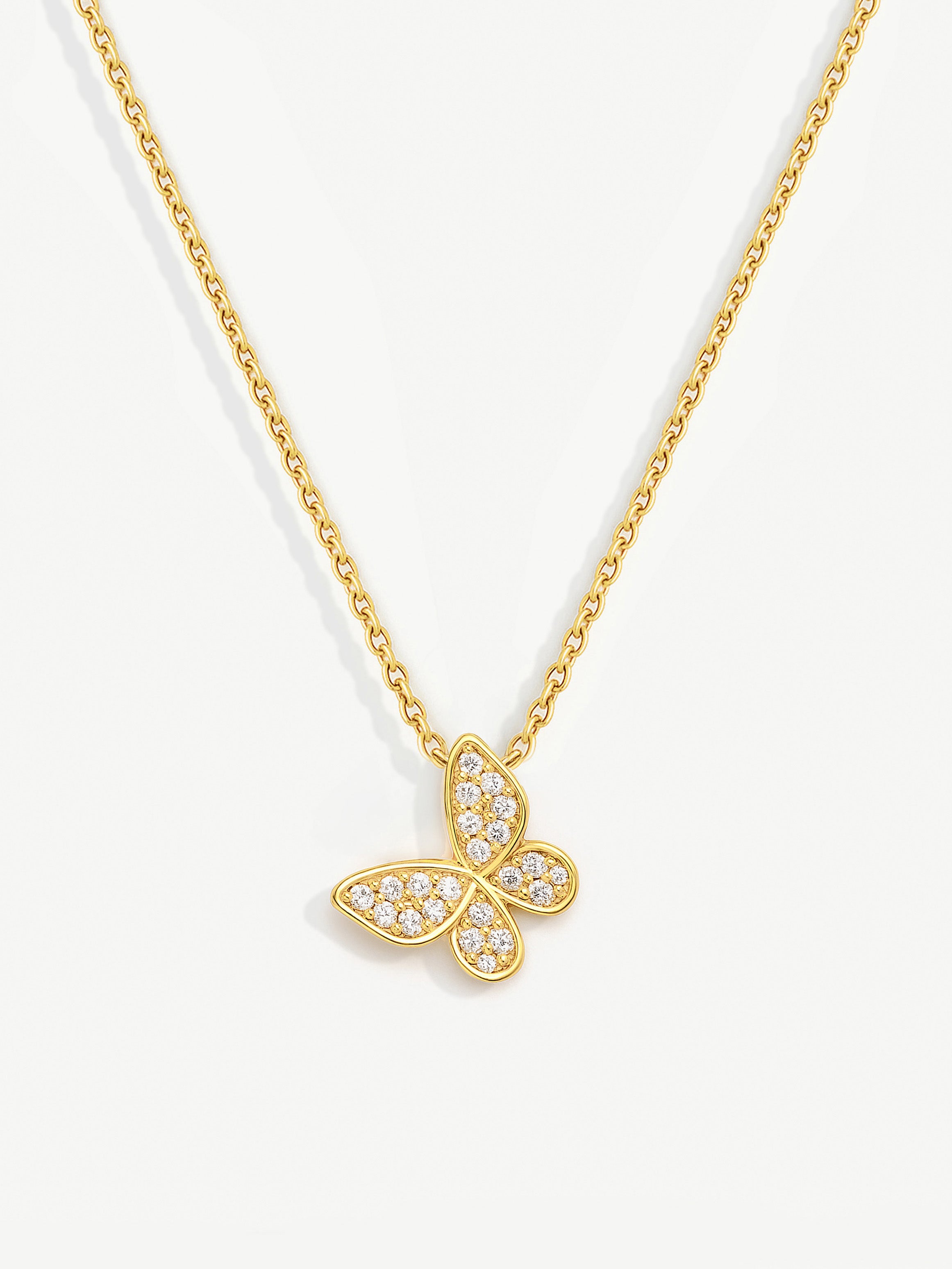 Collier papillon délicat