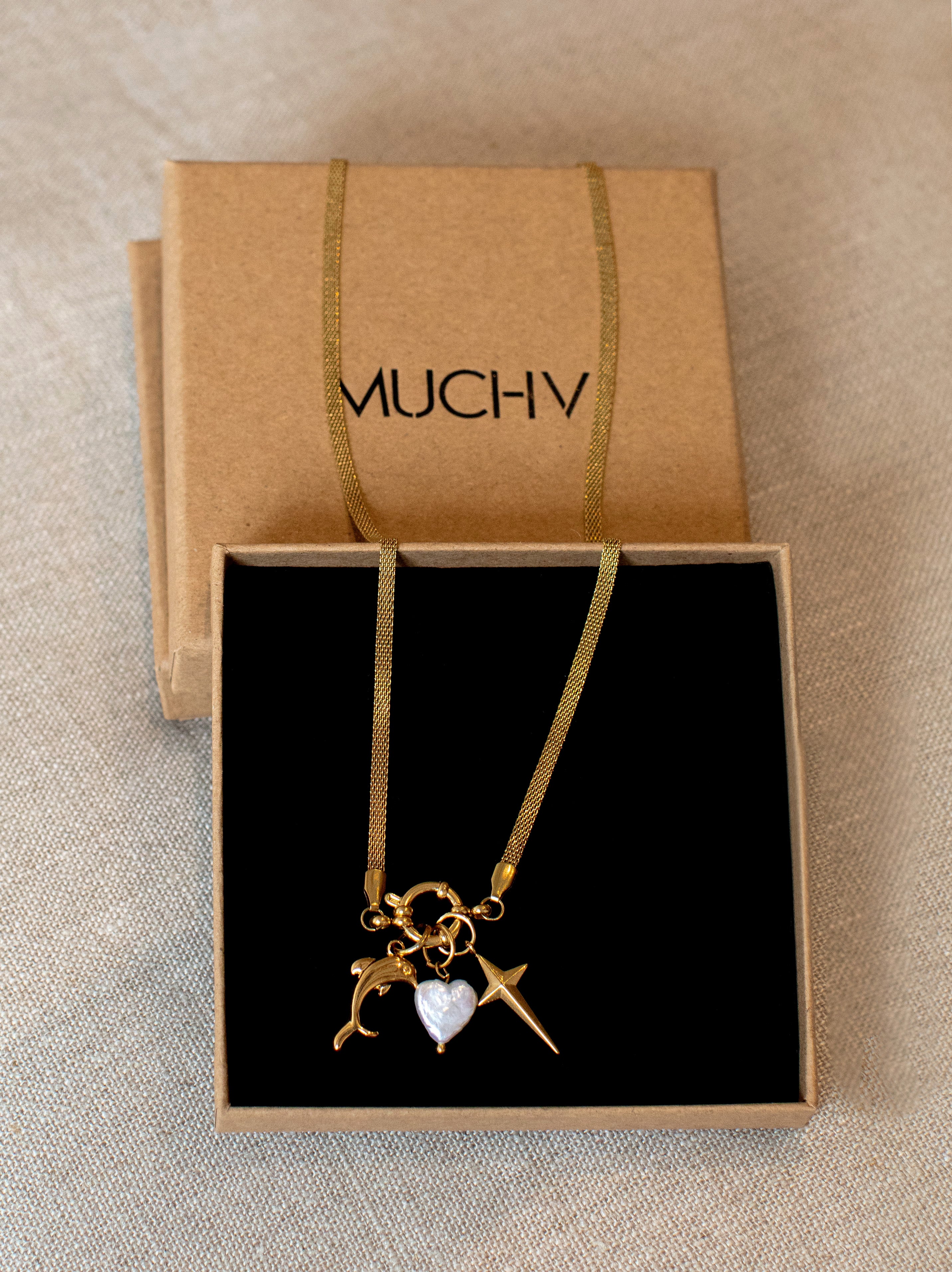 Heart Shaped Baroque Pearl Charm (Small)