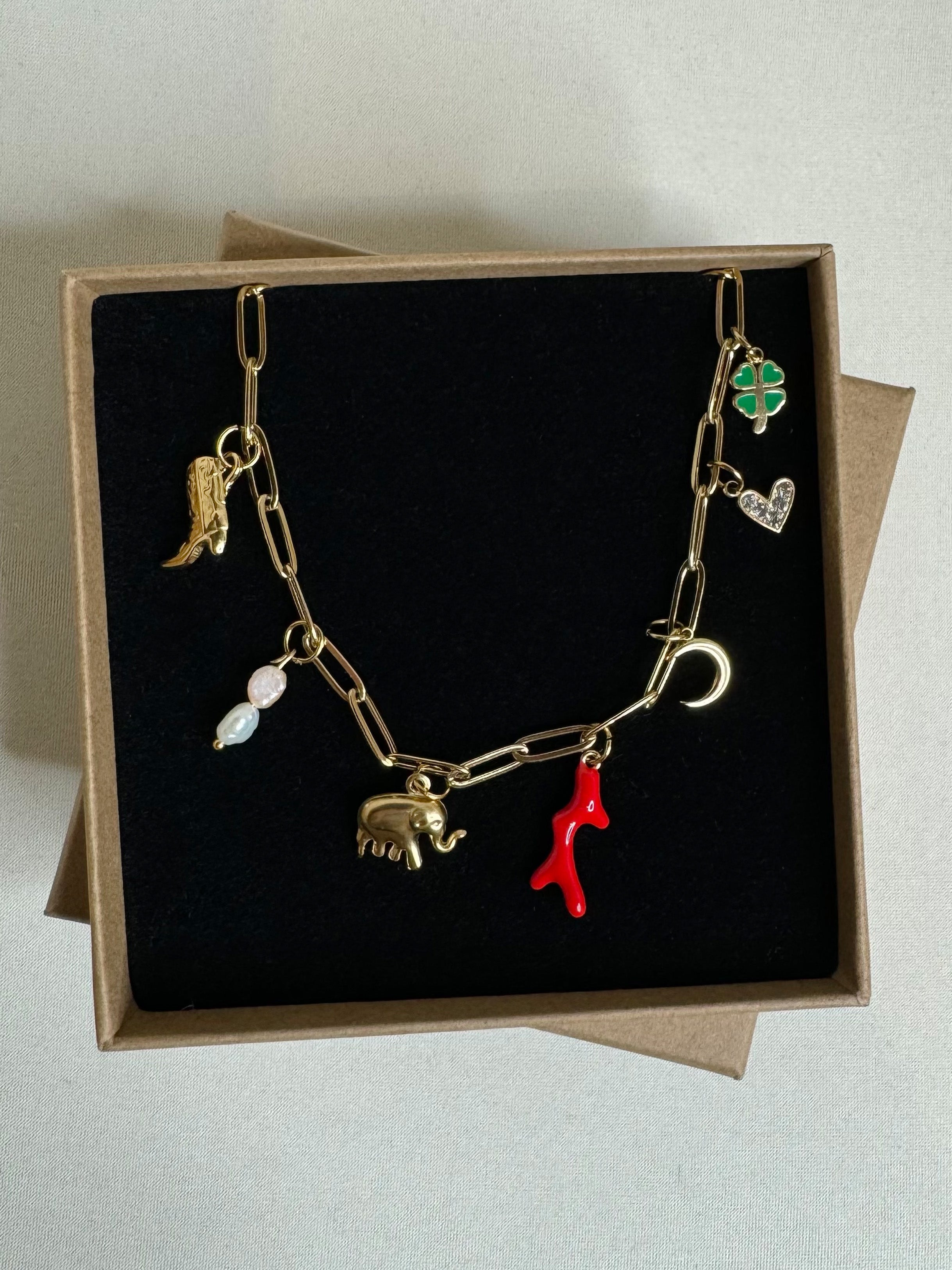 Breloque branche de corail bleu (petite)