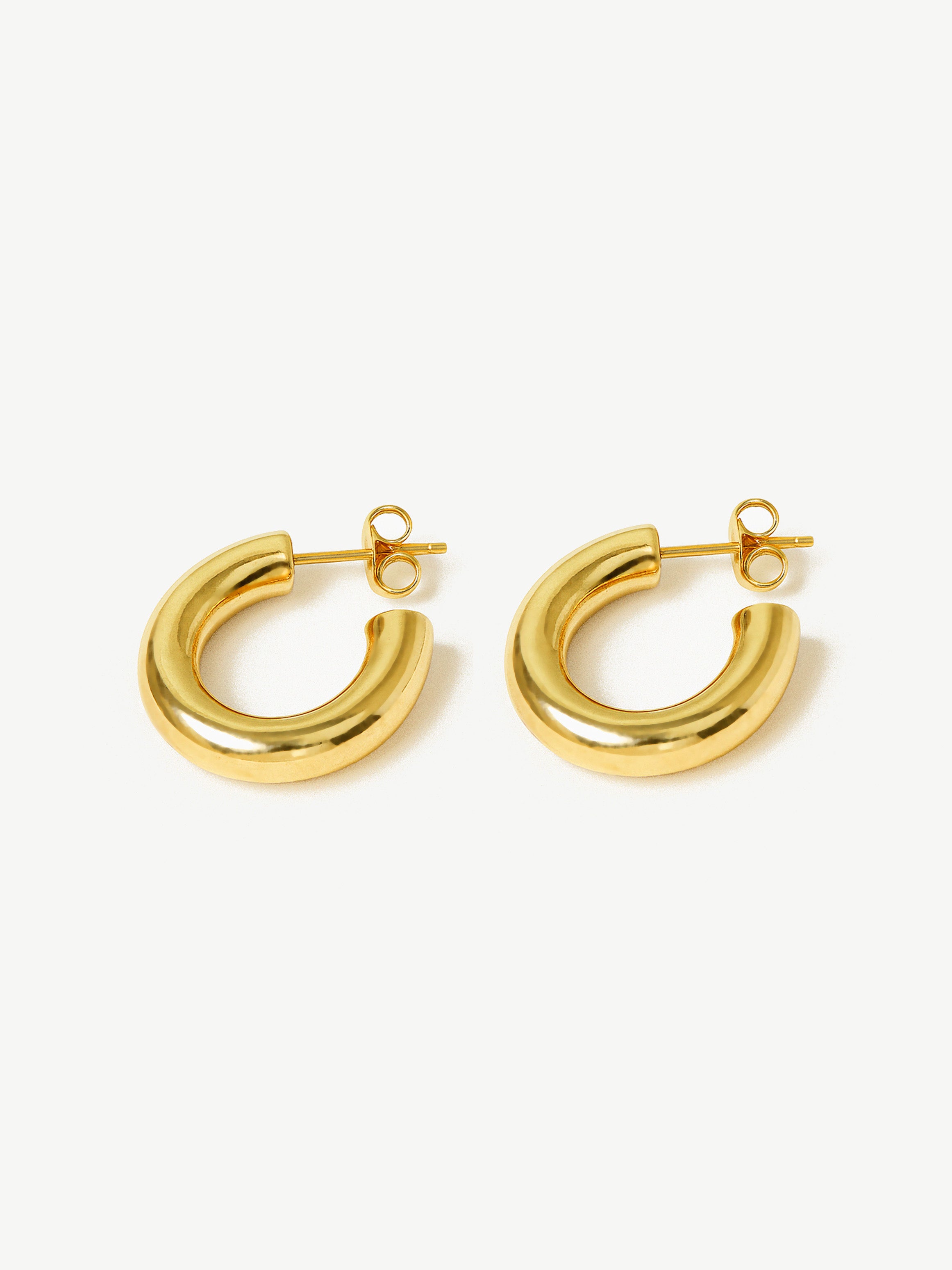 Boucles d'oreilles créoles épaisses et petites