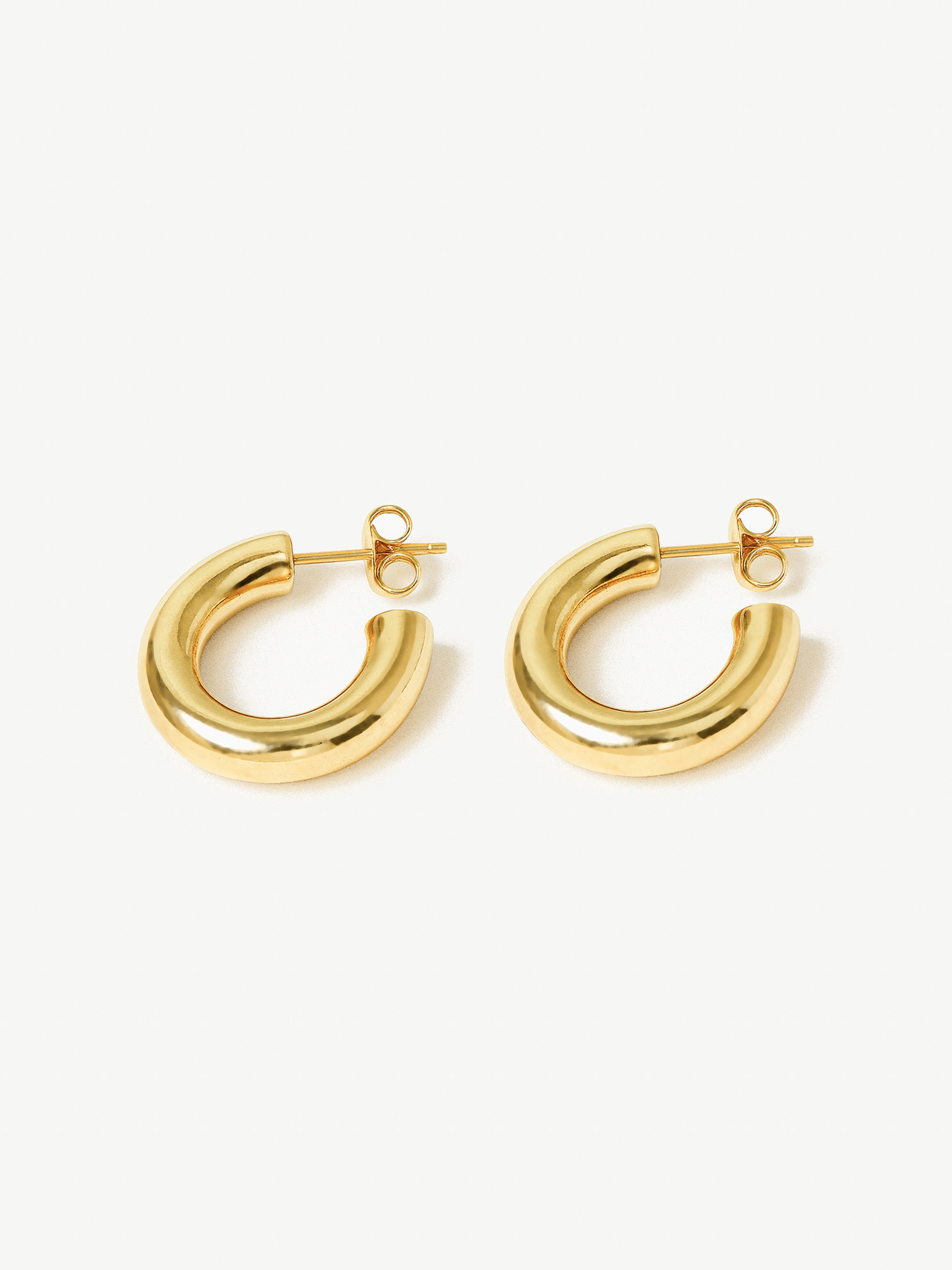 Boucles d'oreilles créoles épaisses et petites
