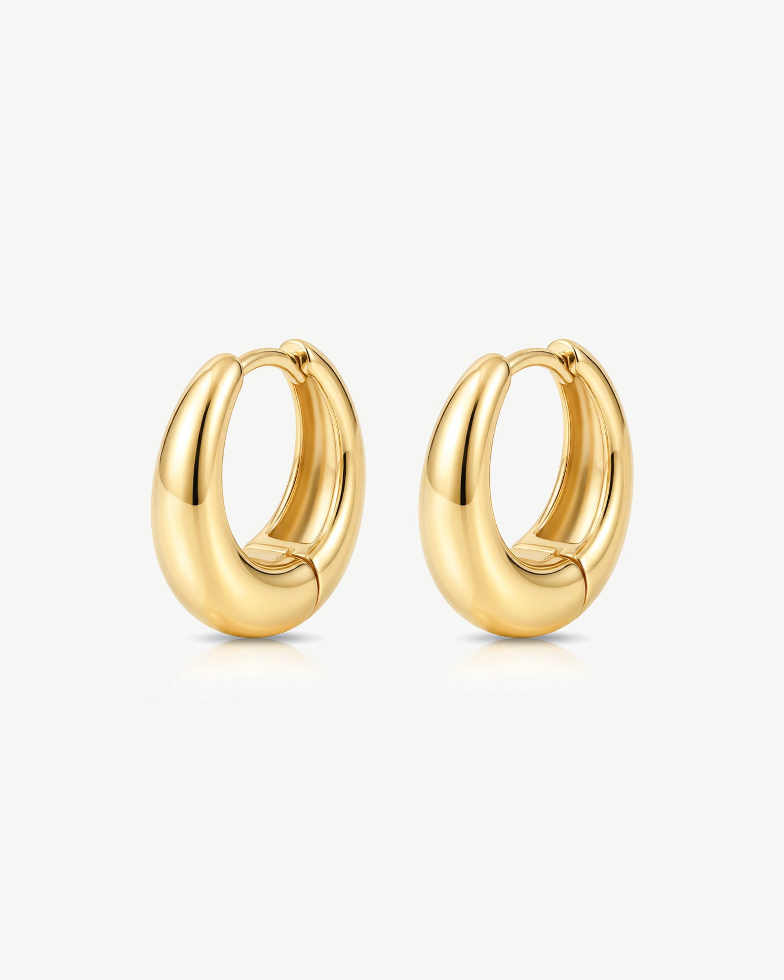 Boucles d'oreilles créoles à charnière