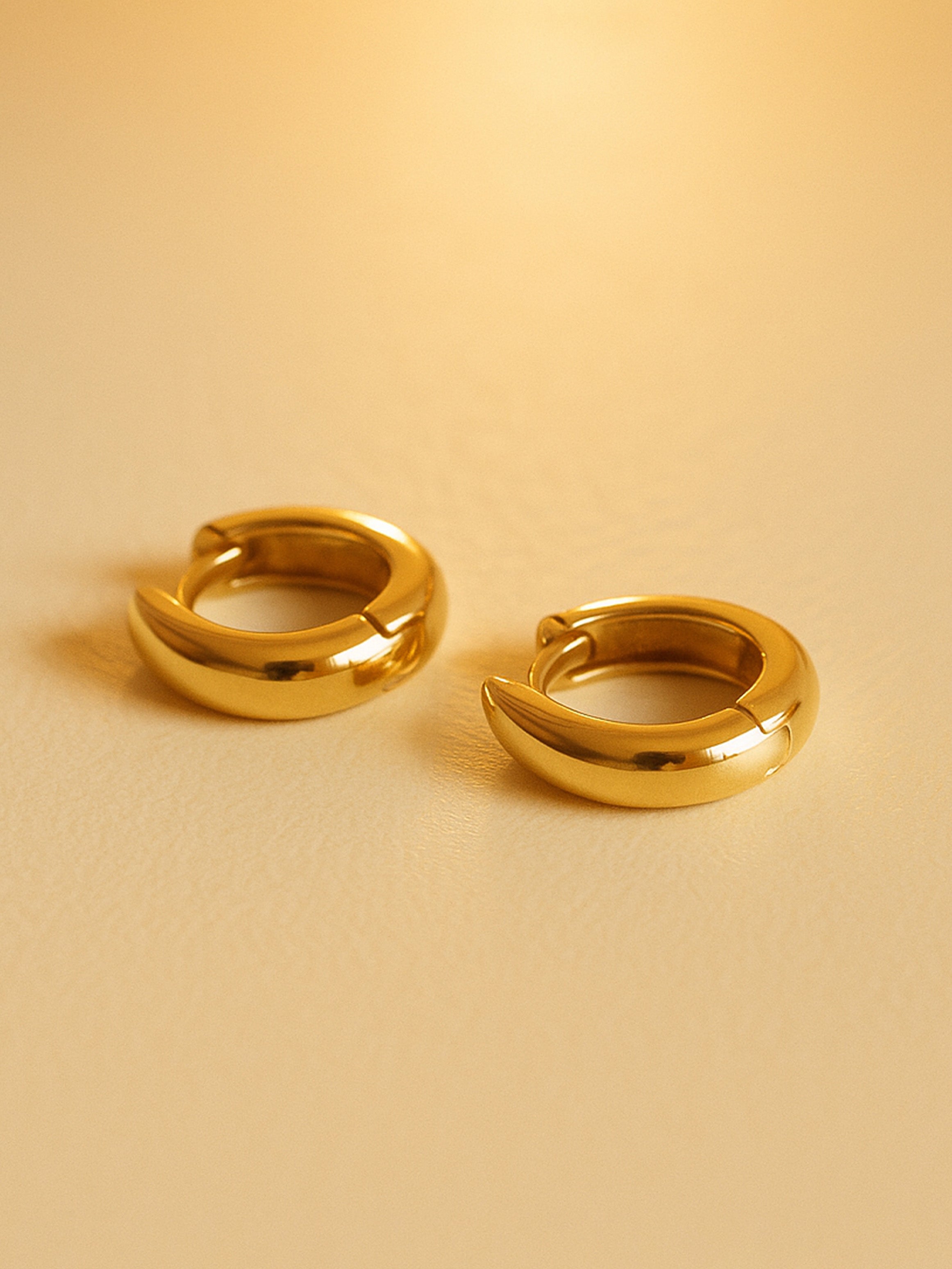 Hinged Huggie Hoop Earrings