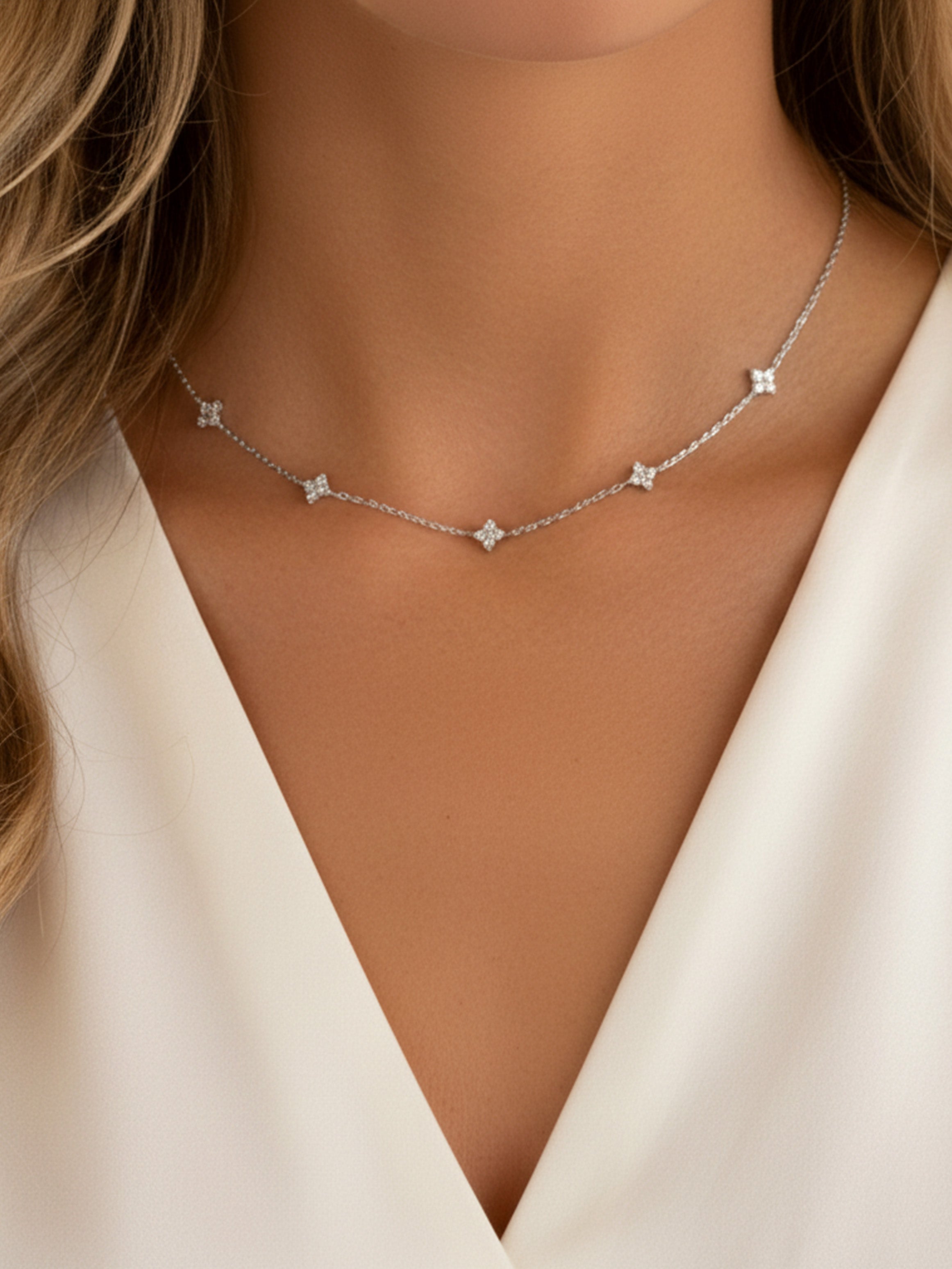 Dainty Hydrangea Necklace