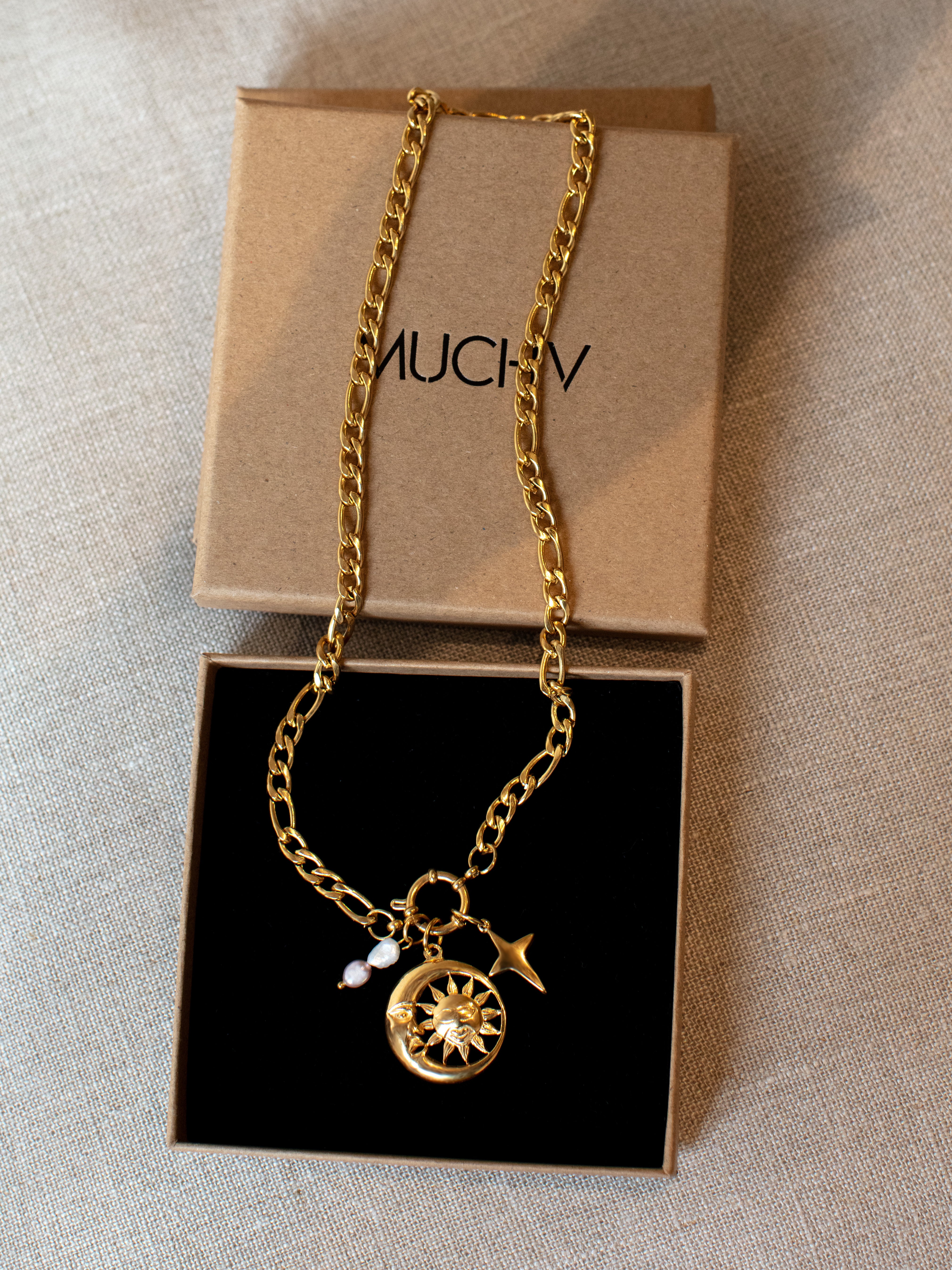 Moon and Sun Coin Charm (Big)