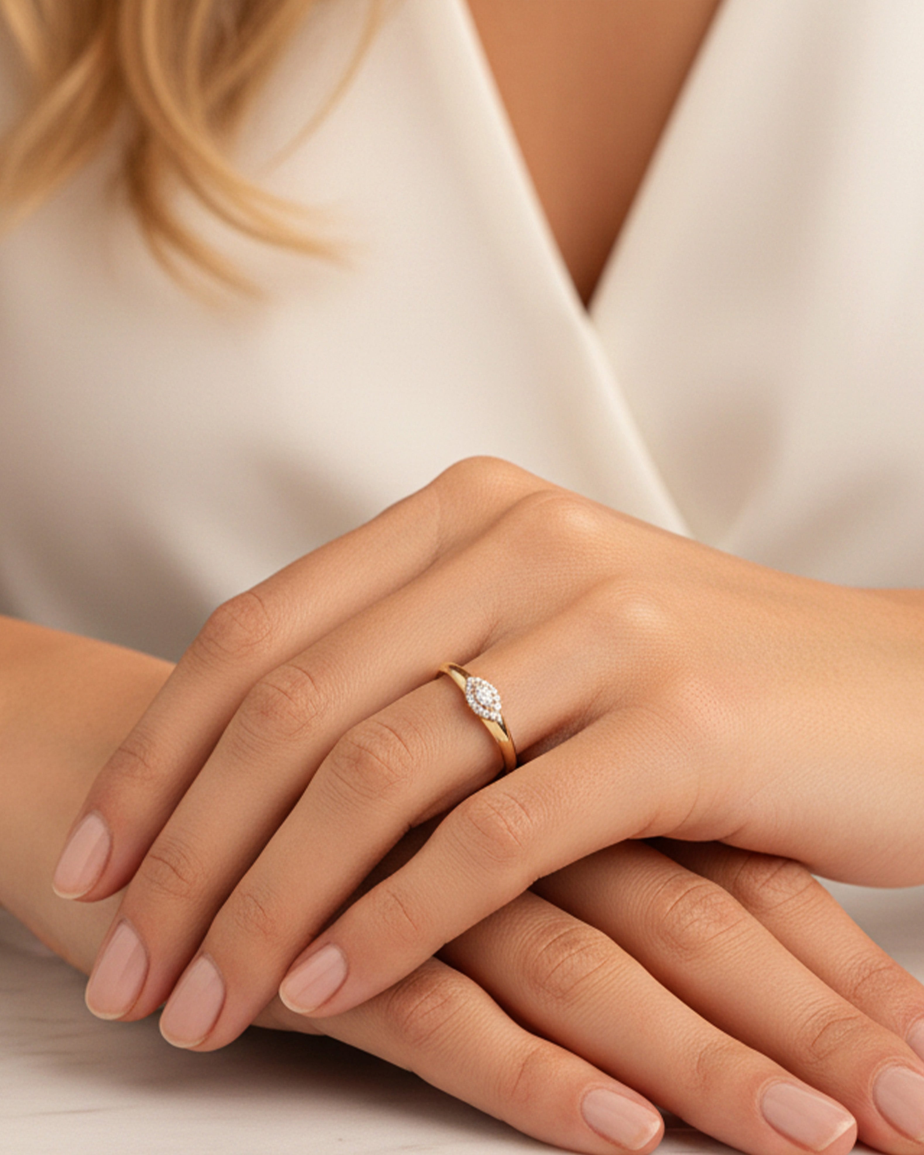 Oval Signet Ring With Evil Eye
