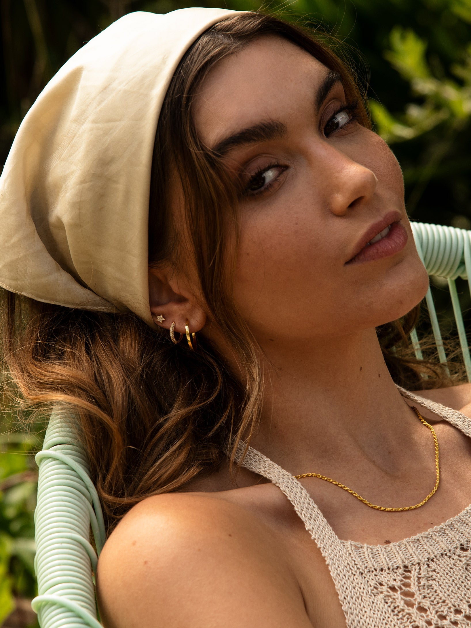 Boucles d'oreilles Dainty Star - Dos vissé