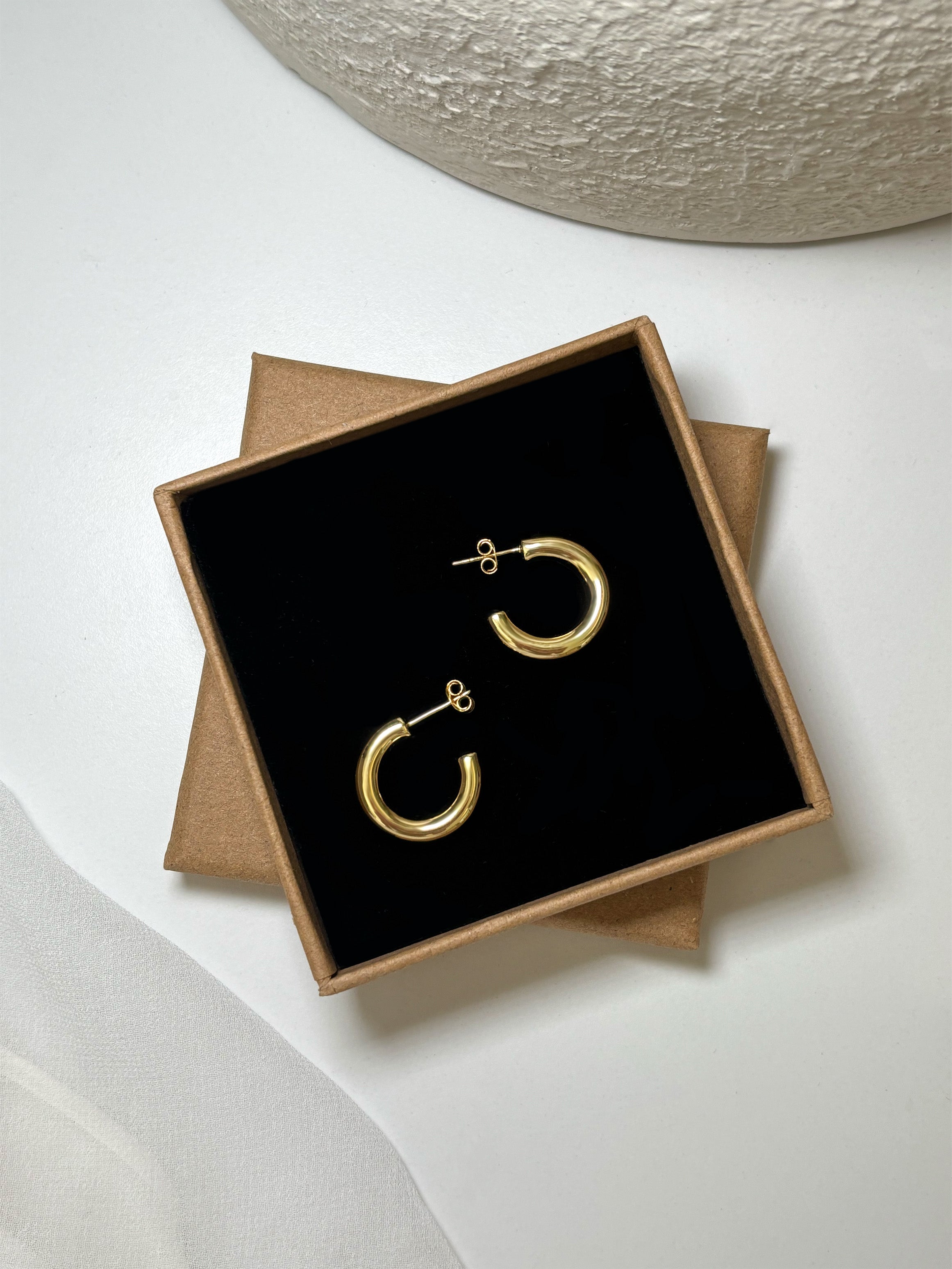 Chunky Small Hoop Earrings