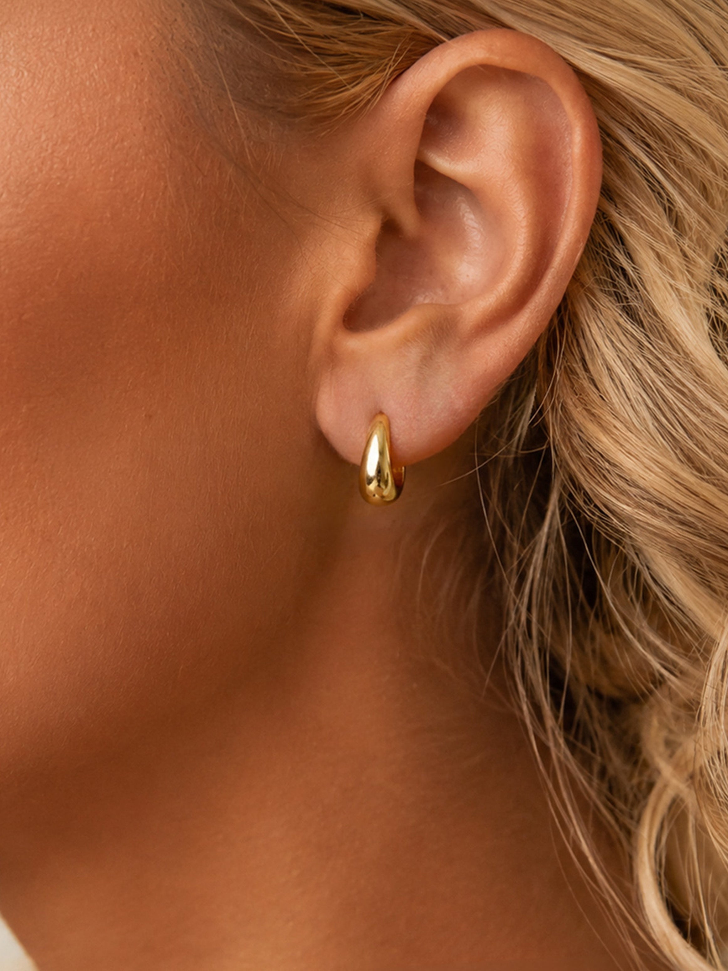 Hinged Huggie Hoop Earrings