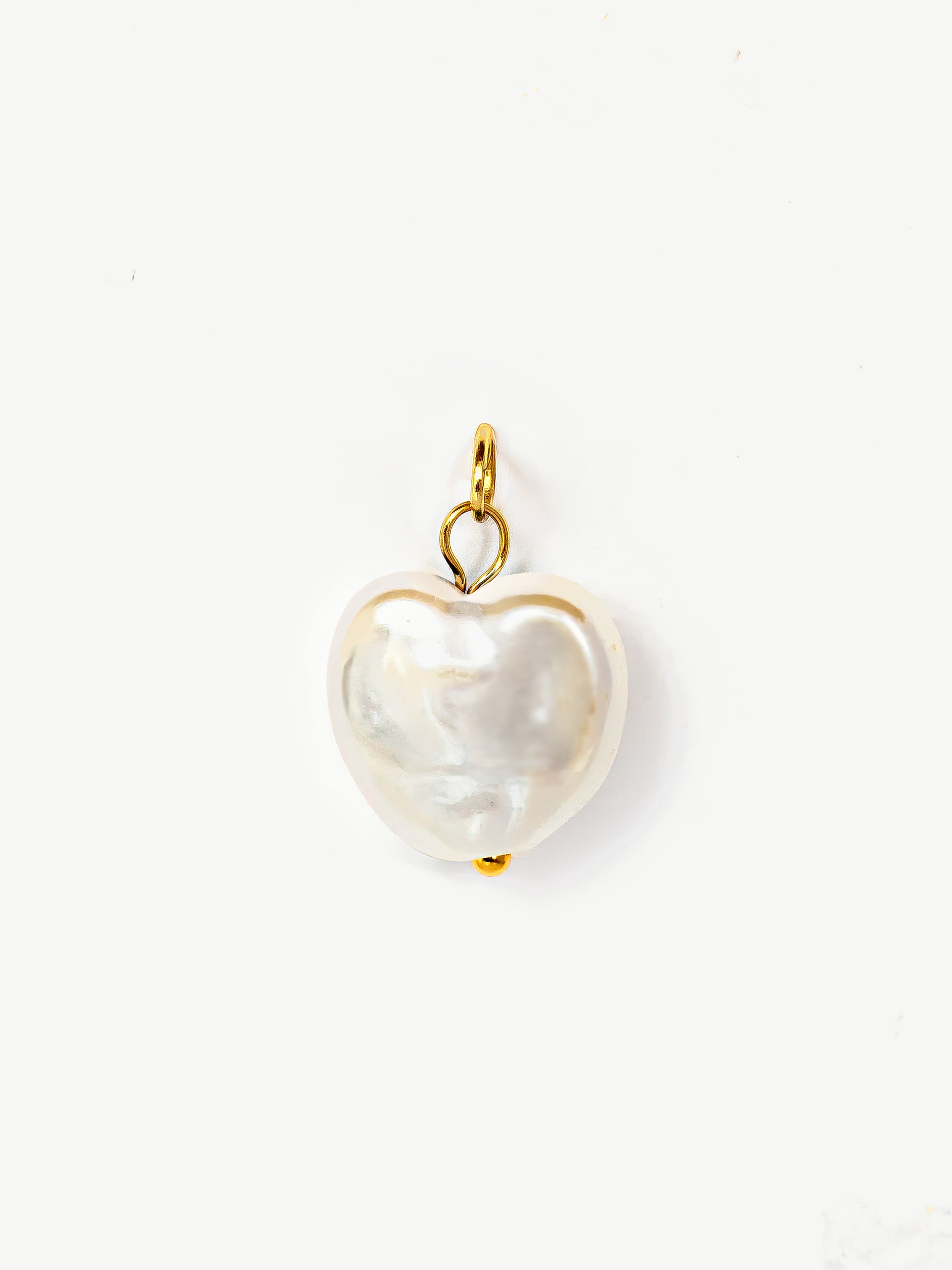 Breloque perle baroque en forme de cœur (petite)