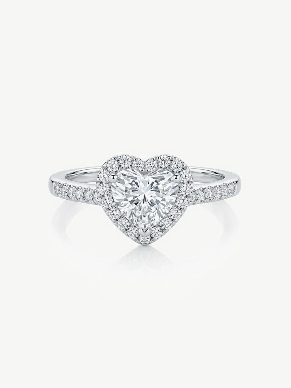 Silver Promise Ring With Big Heart