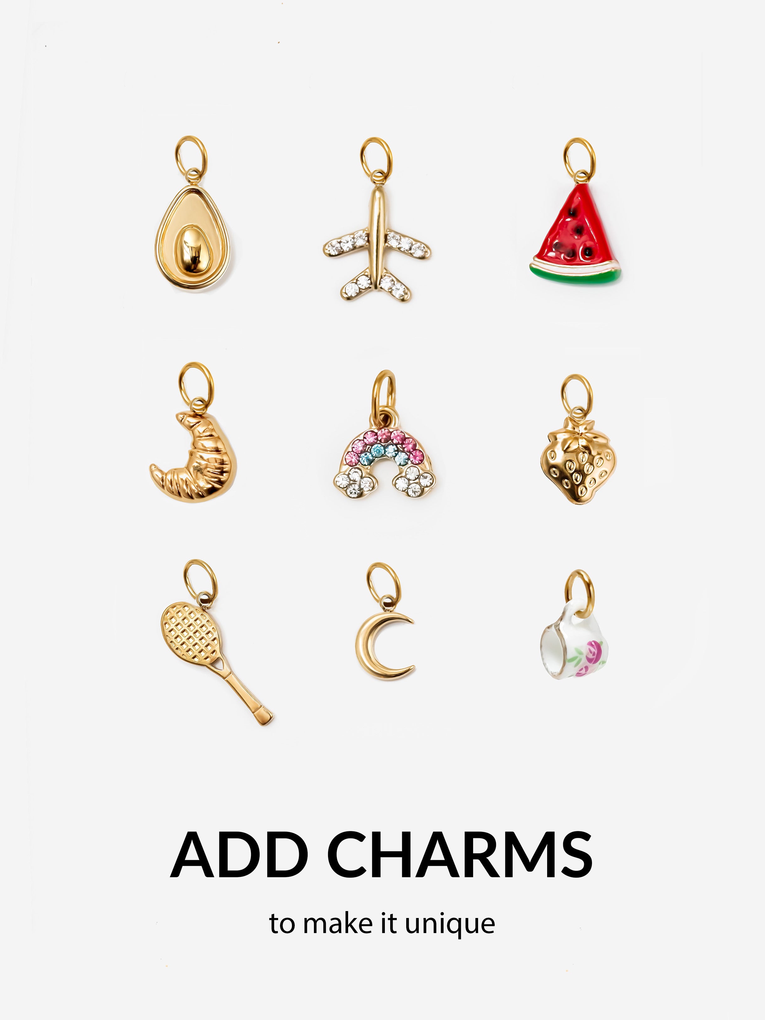 Solid Hoop Earrings For Charms - 20mm