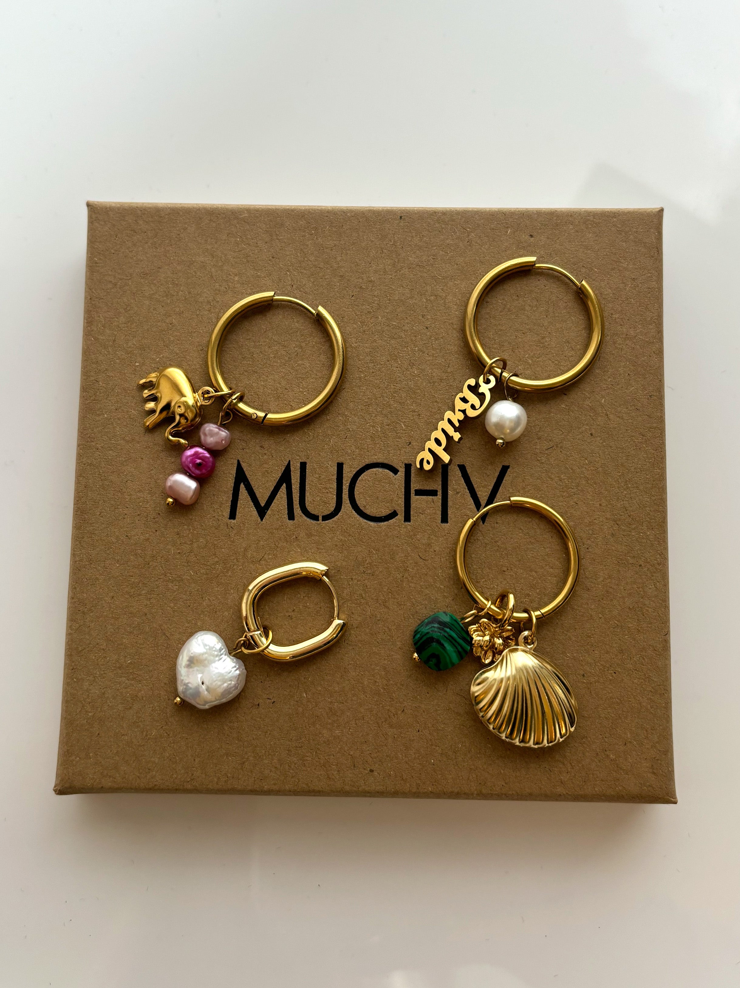 Solid Hoop Earrings For Charms - 18mm