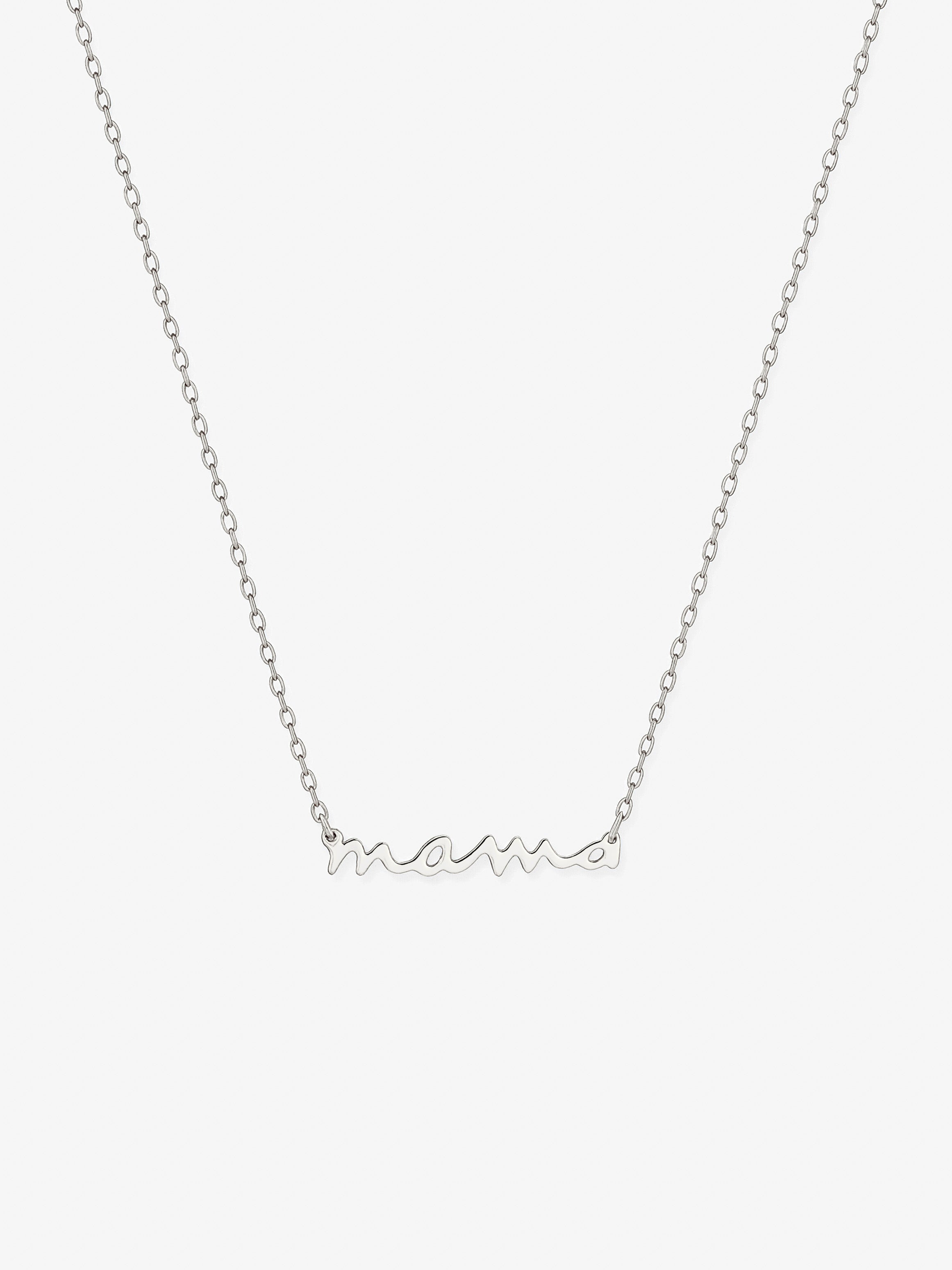 Mama Script Necklace