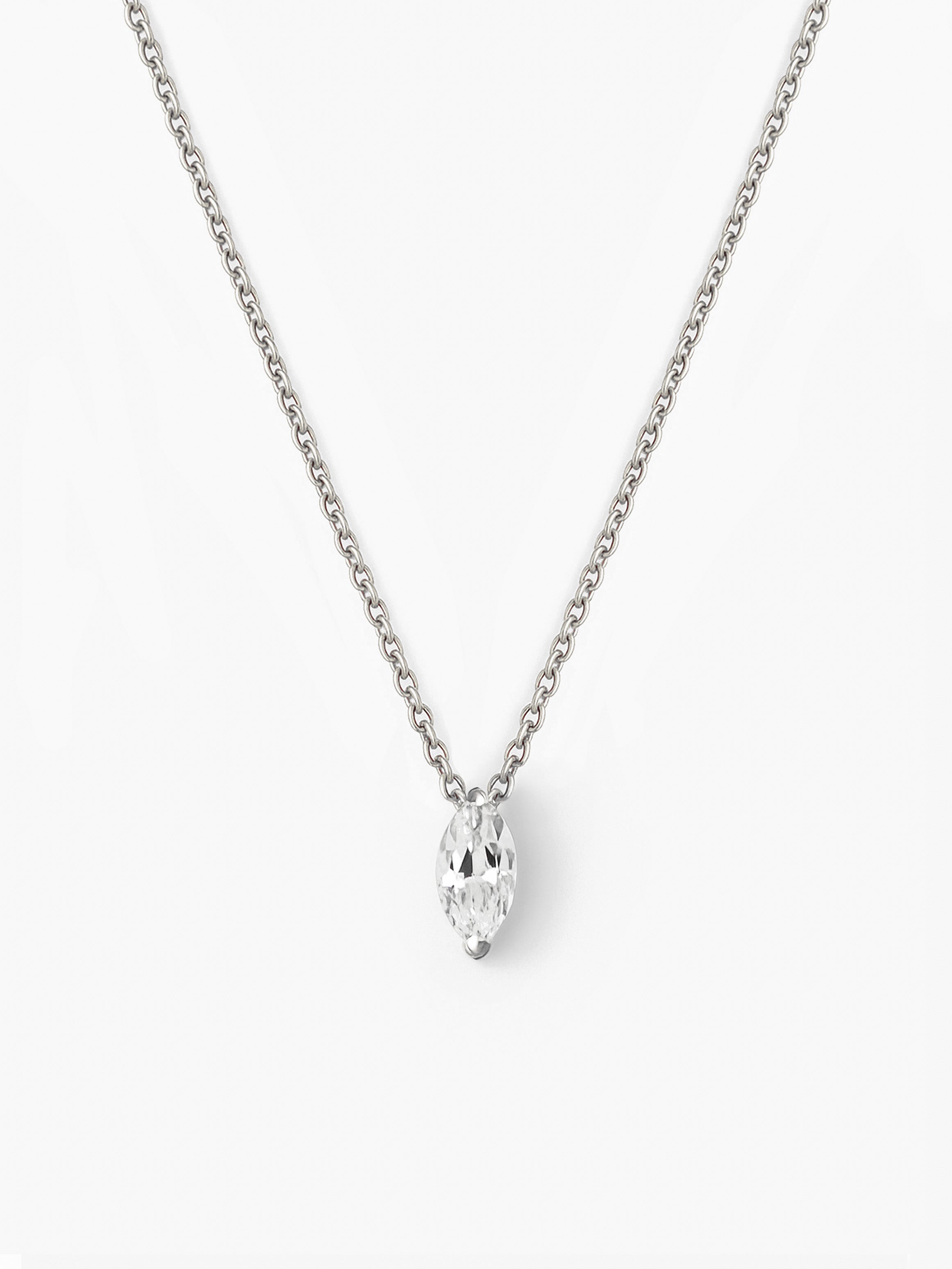Dainty Marquise Stone Necklace