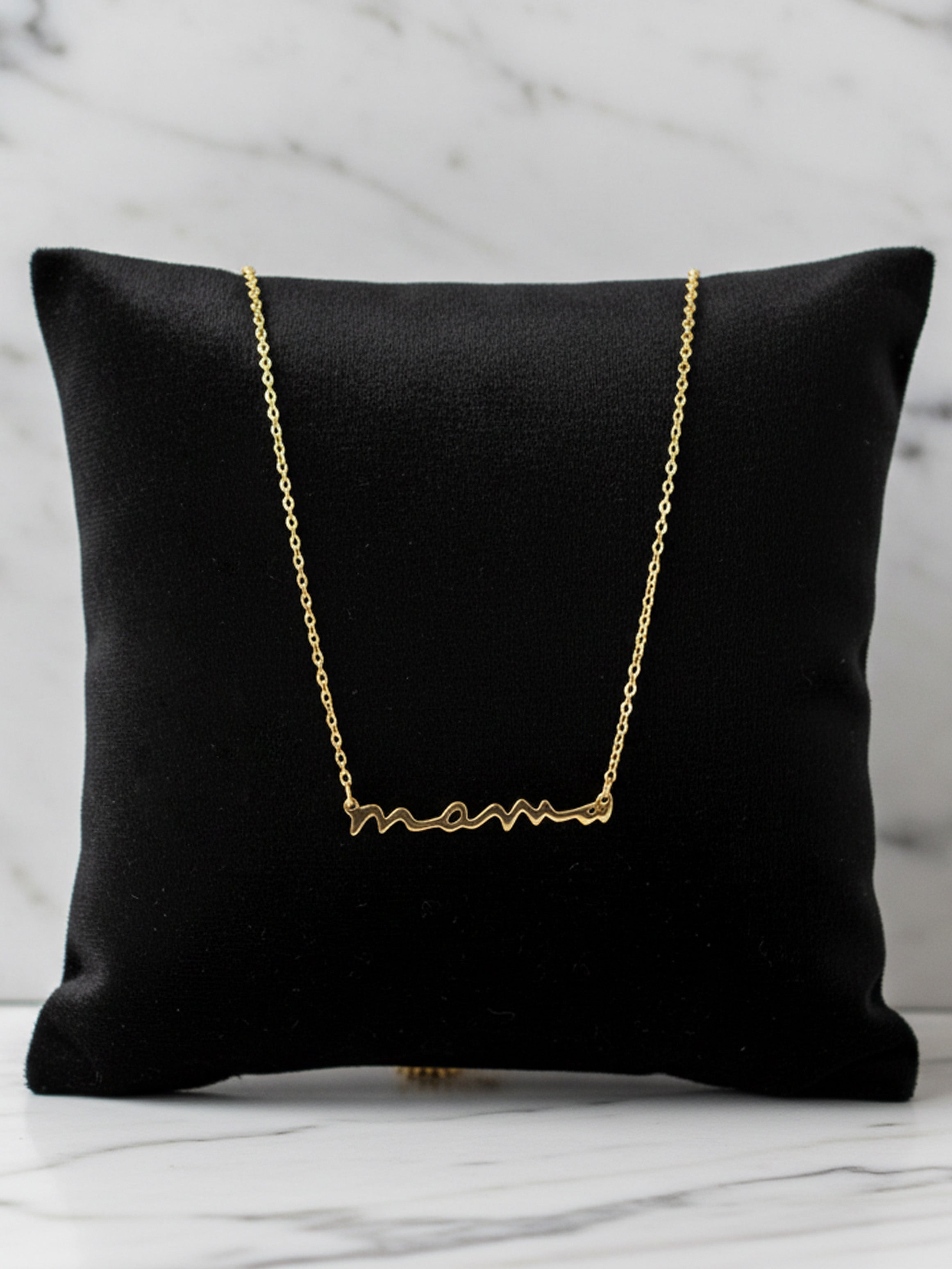 Mama Script Necklace
