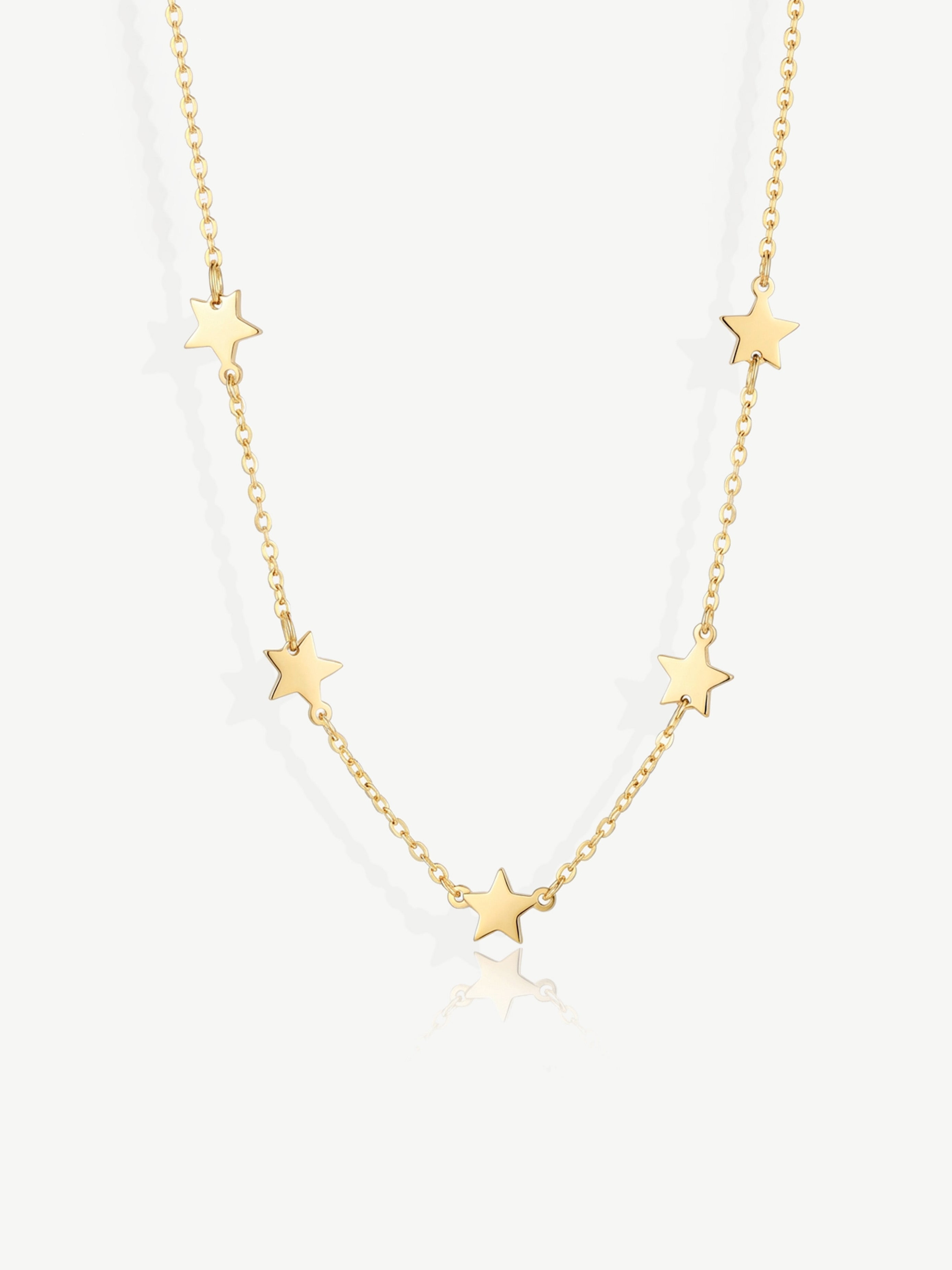 Solid Star Charm Necklace