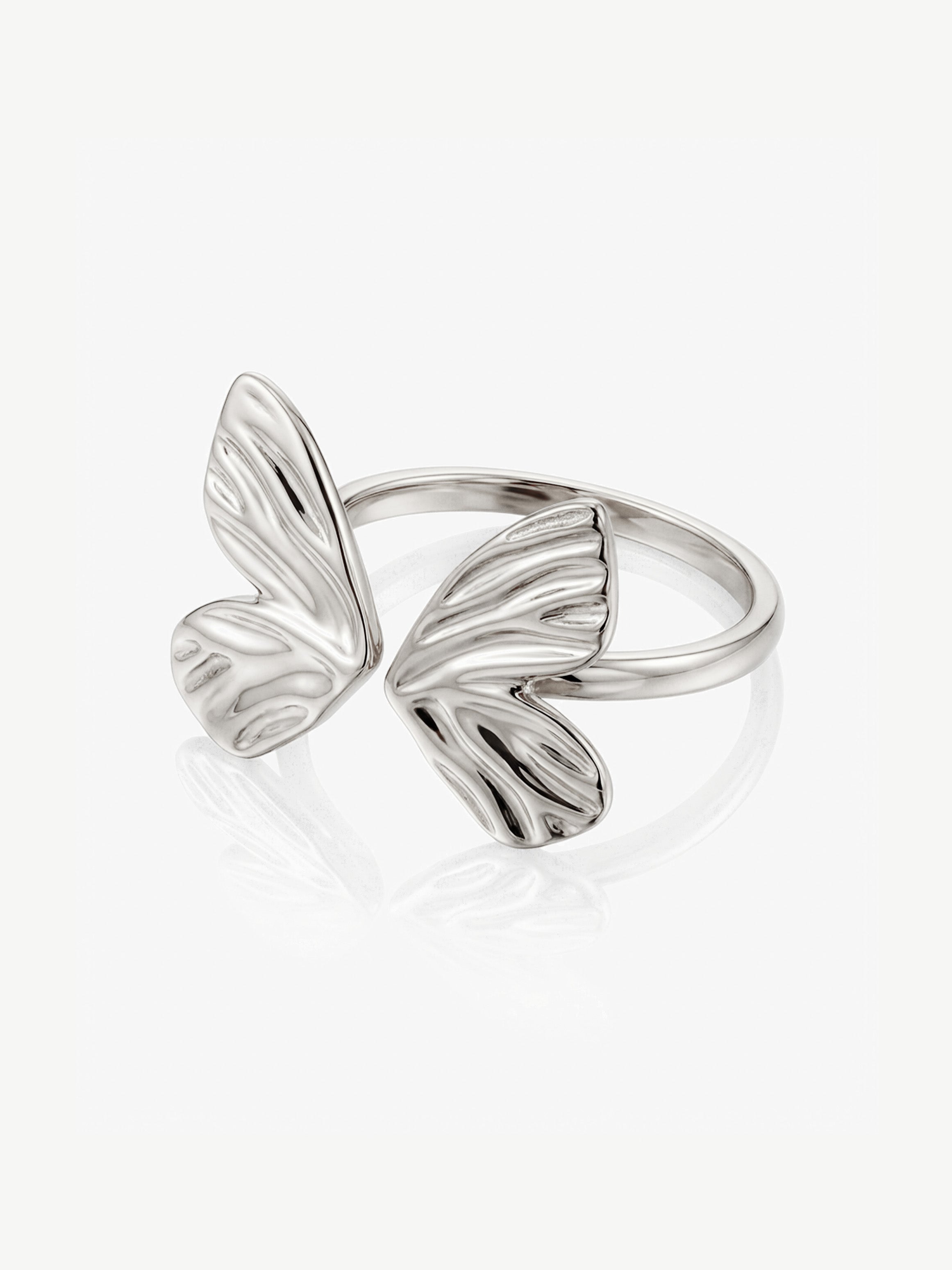 Bague papillon texturée - Réglable