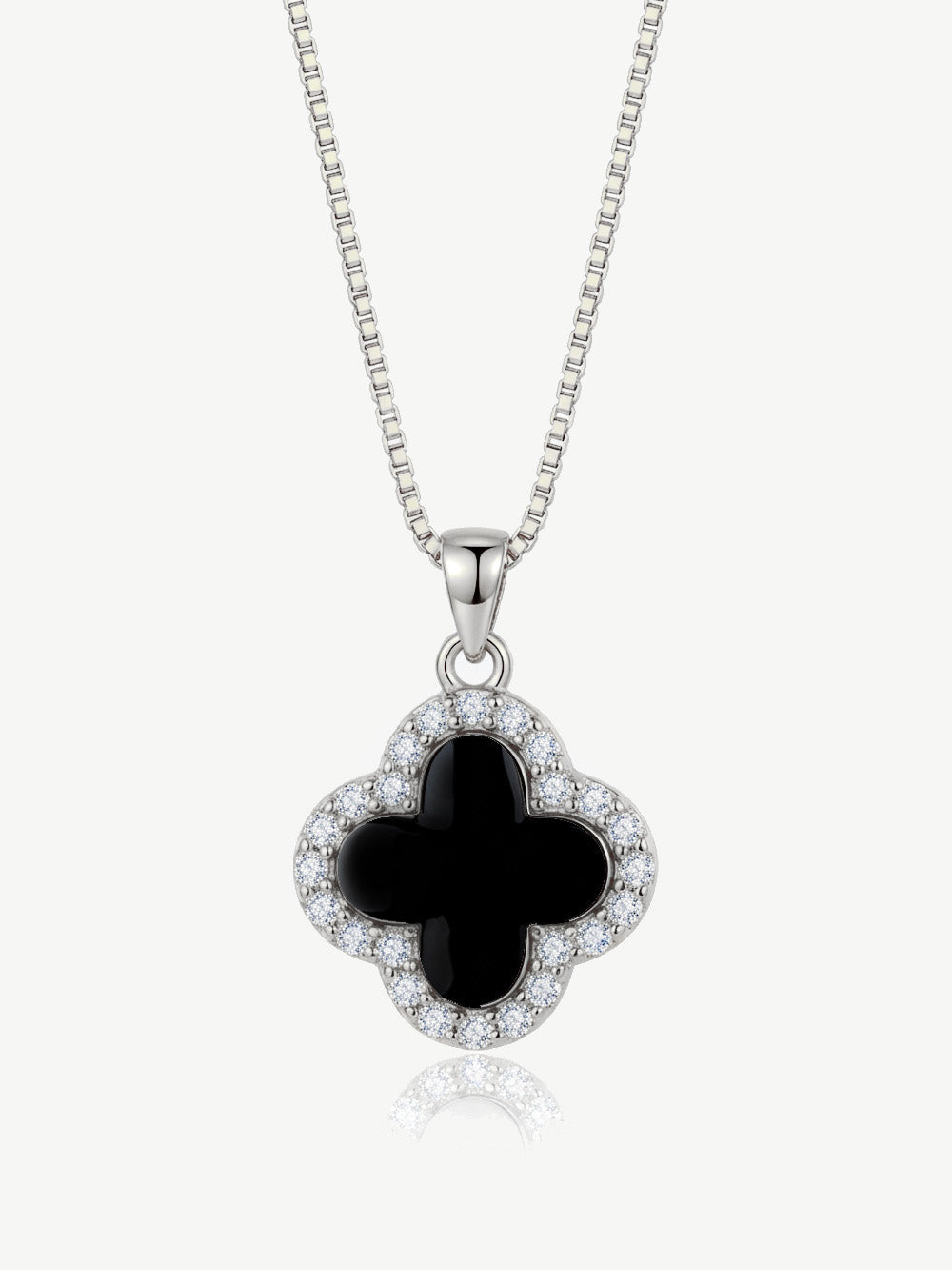 Collier Trèfle Noir
