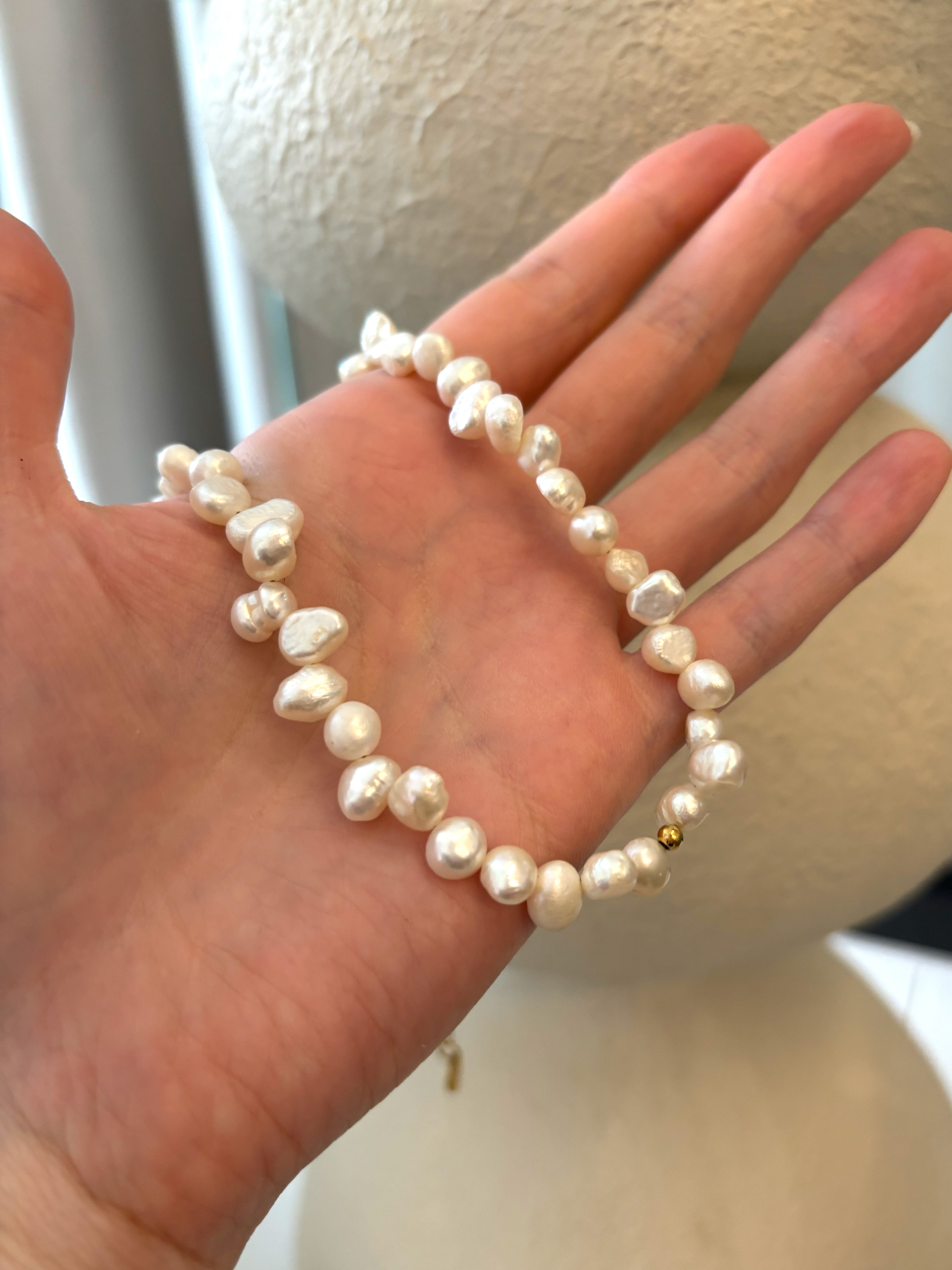 Collier de perles baroques