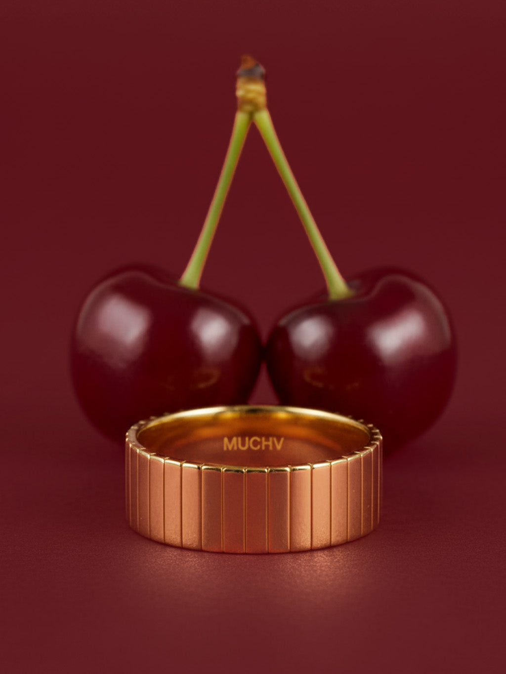 Anneau de croissant texturé épais