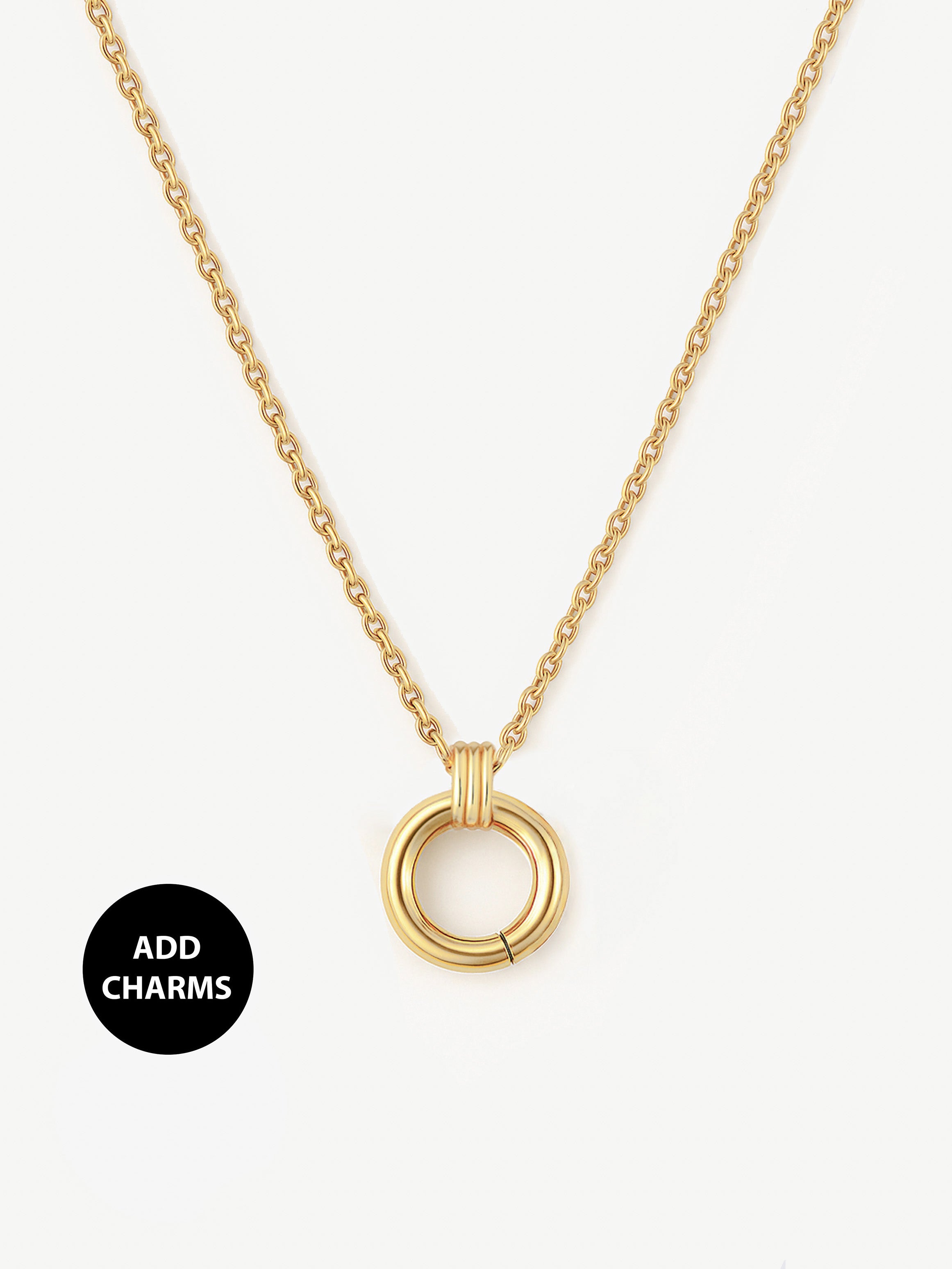 Chaîne Rolo pour breloques (pendentif à fermoir en O moyen)