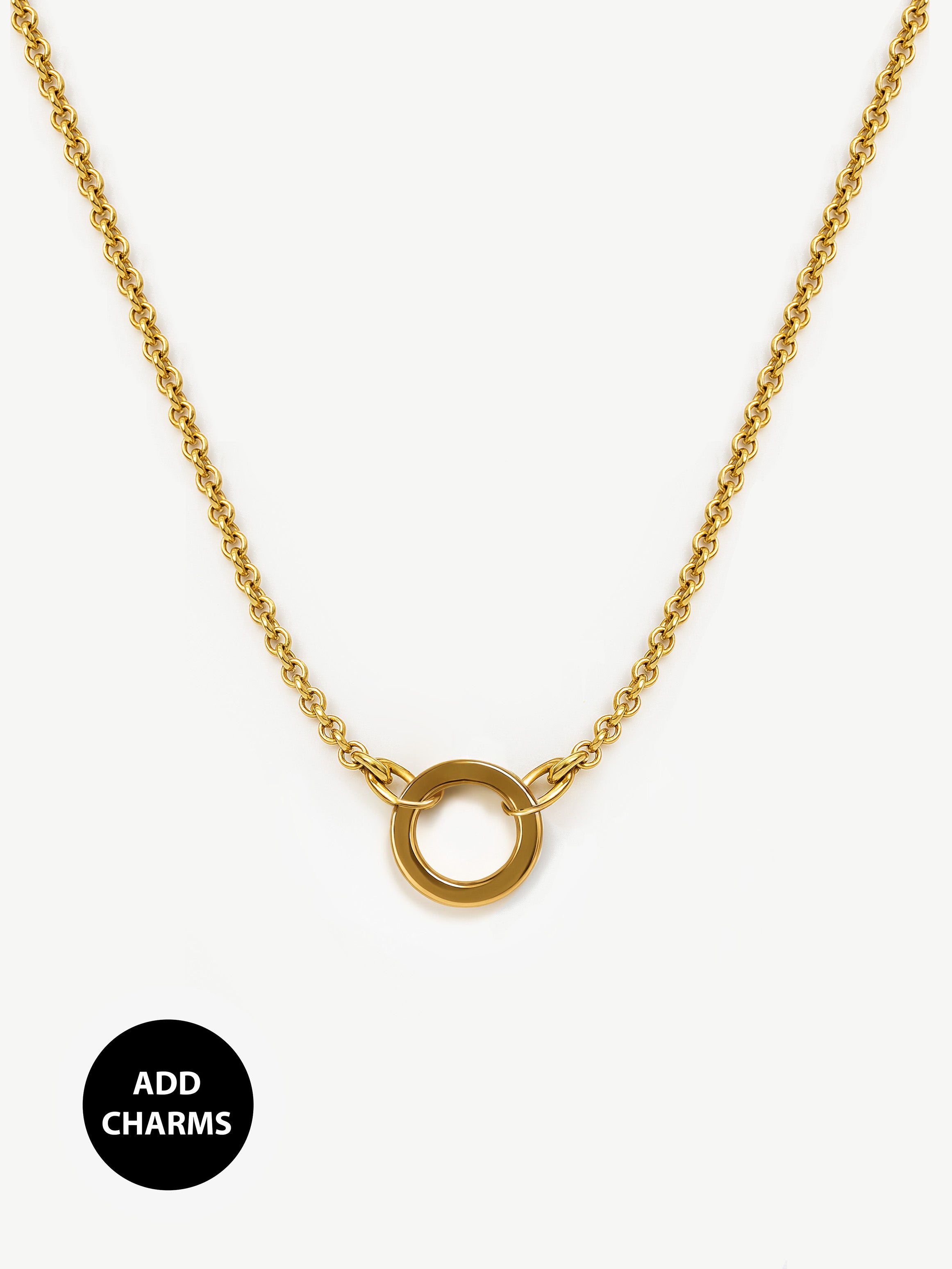 Collier à chaîne Rolo (fermoir en O)