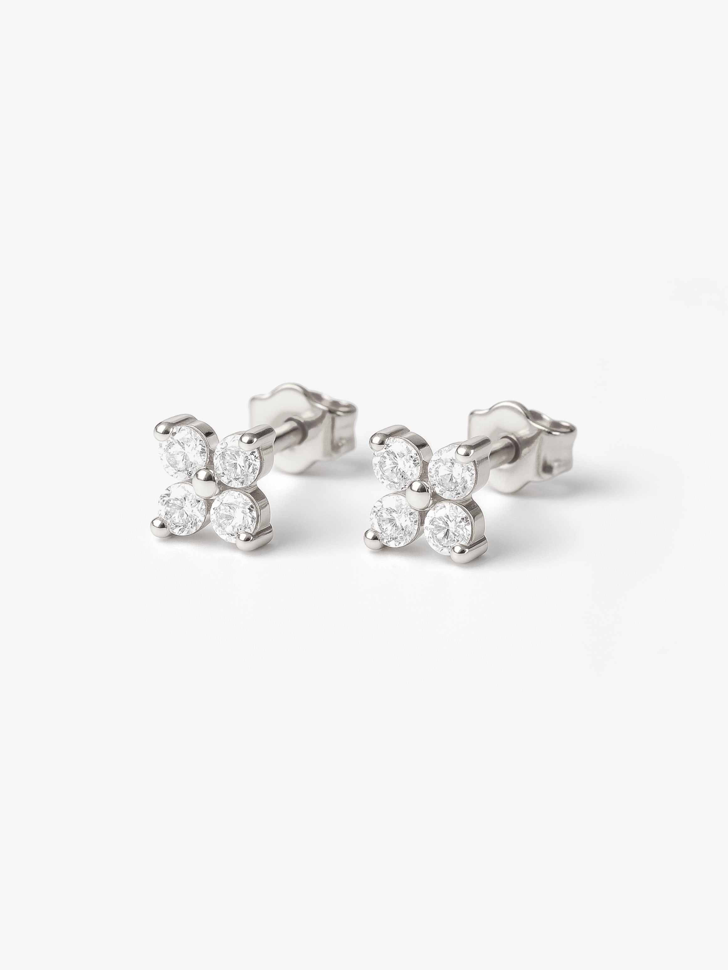 Tiny Hydrangea Stud Earrings