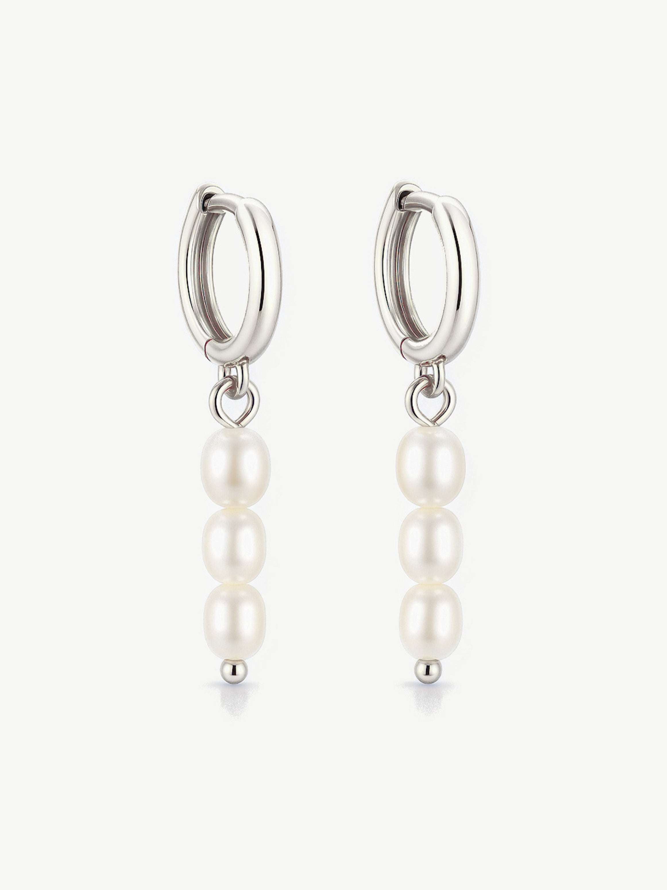 Petites boucles d'oreilles créoles en perles baroques