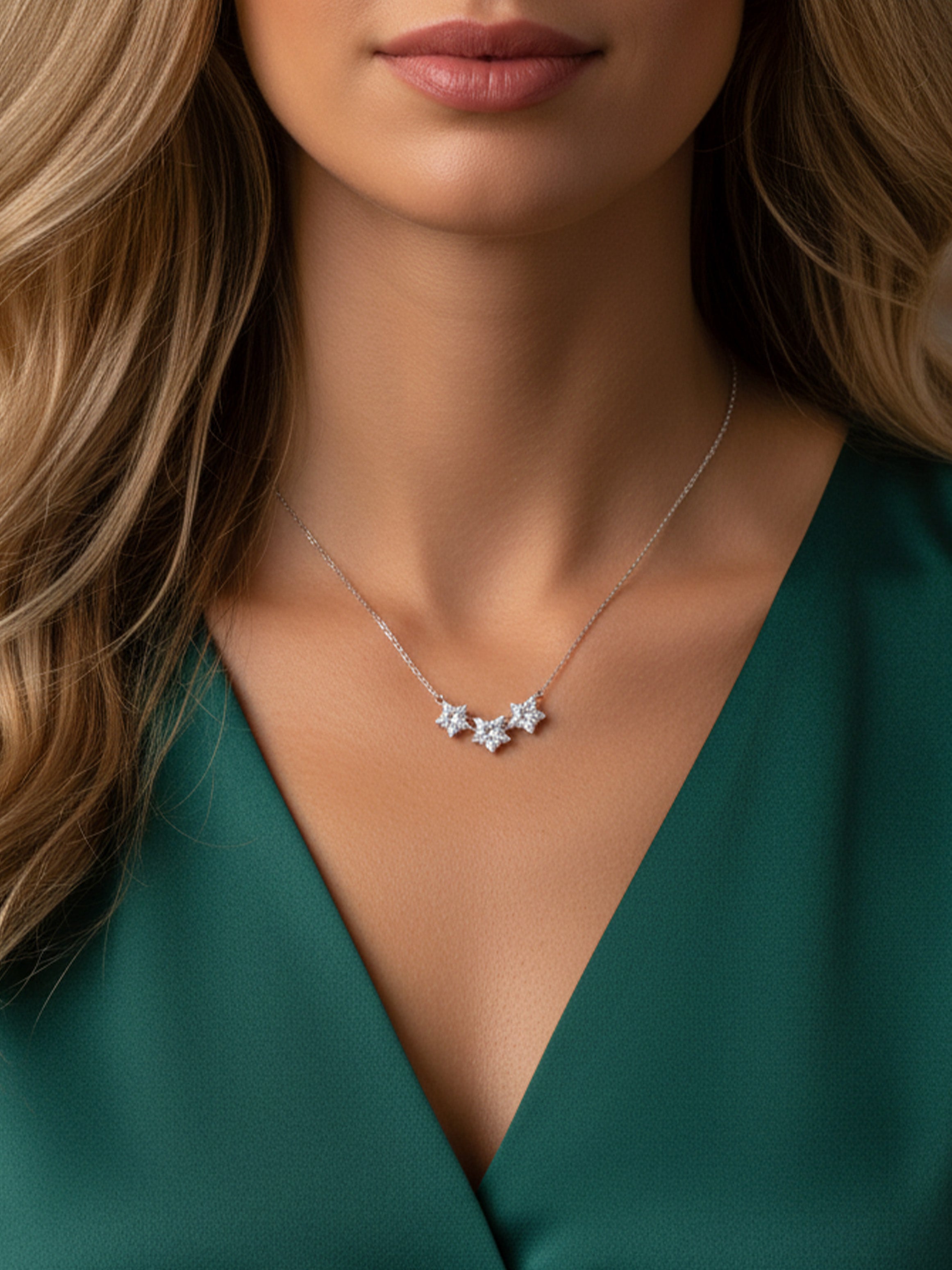 Dainty Three Stars Necklace