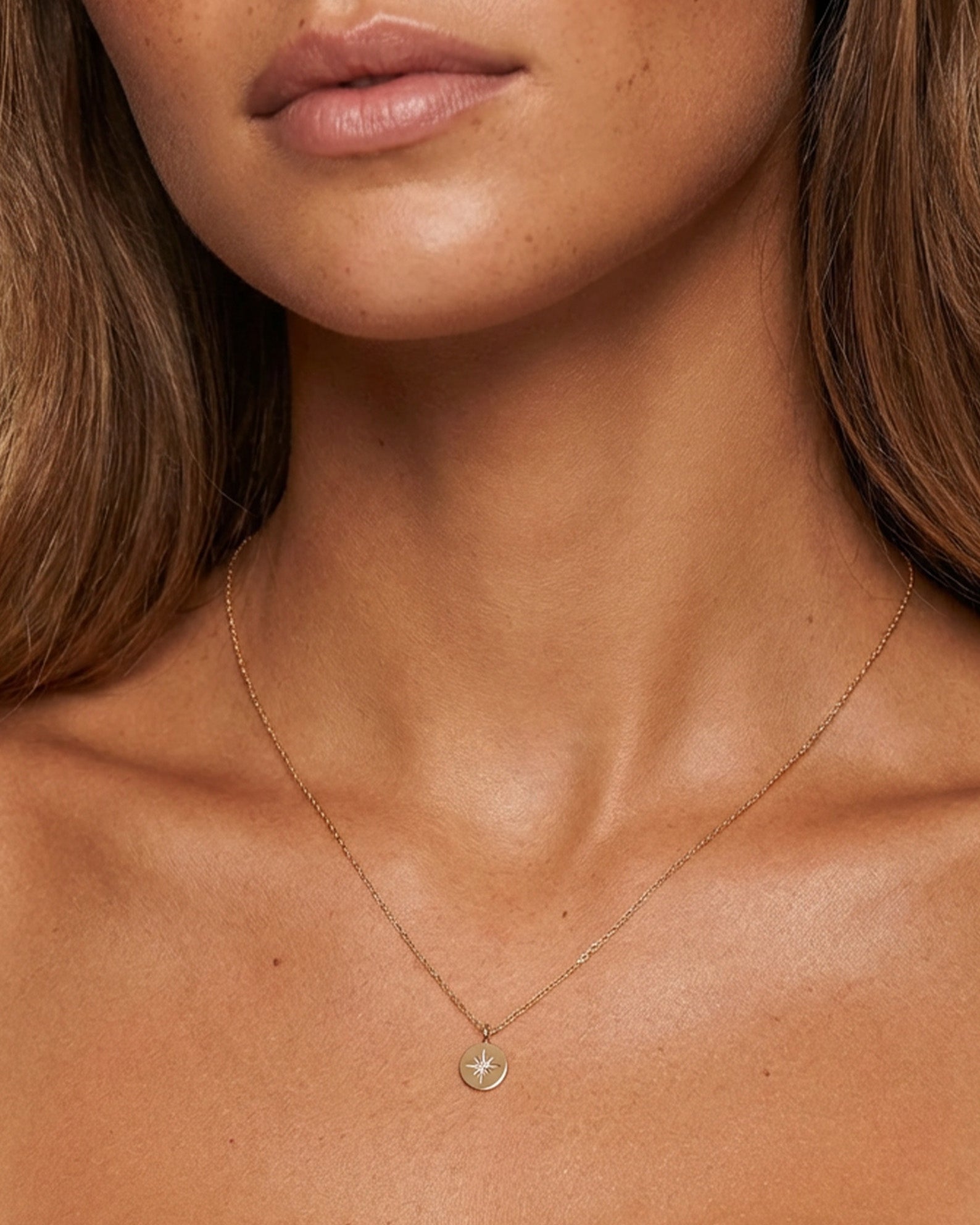 Tiny Star Coin Necklace