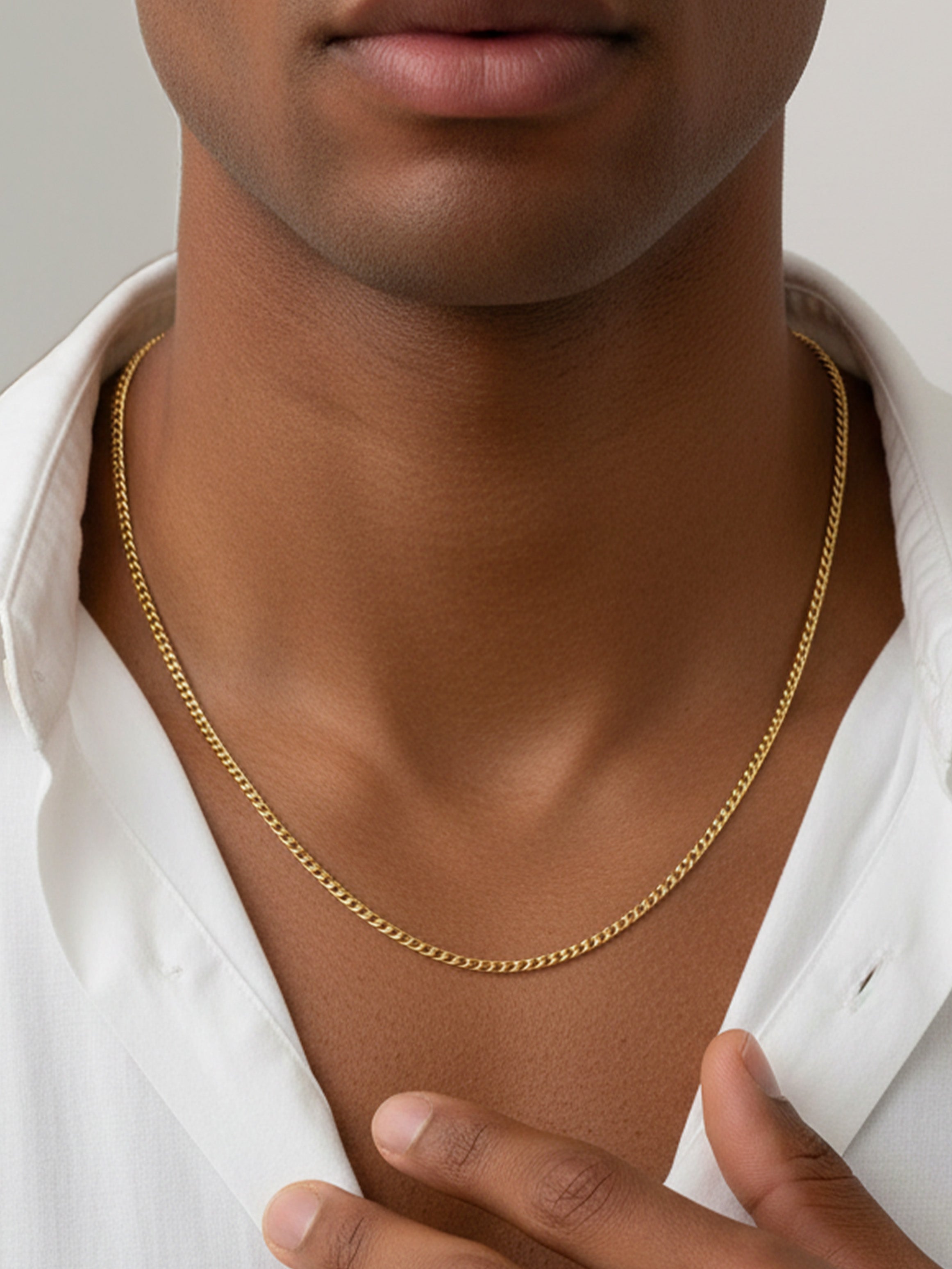Collier à chaîne fine de 1 mm - Unisexe