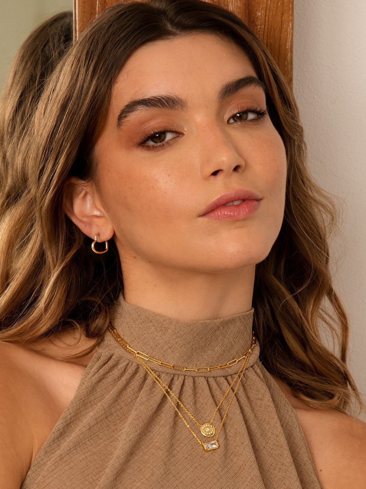 Heart Hoop Earrings - Small