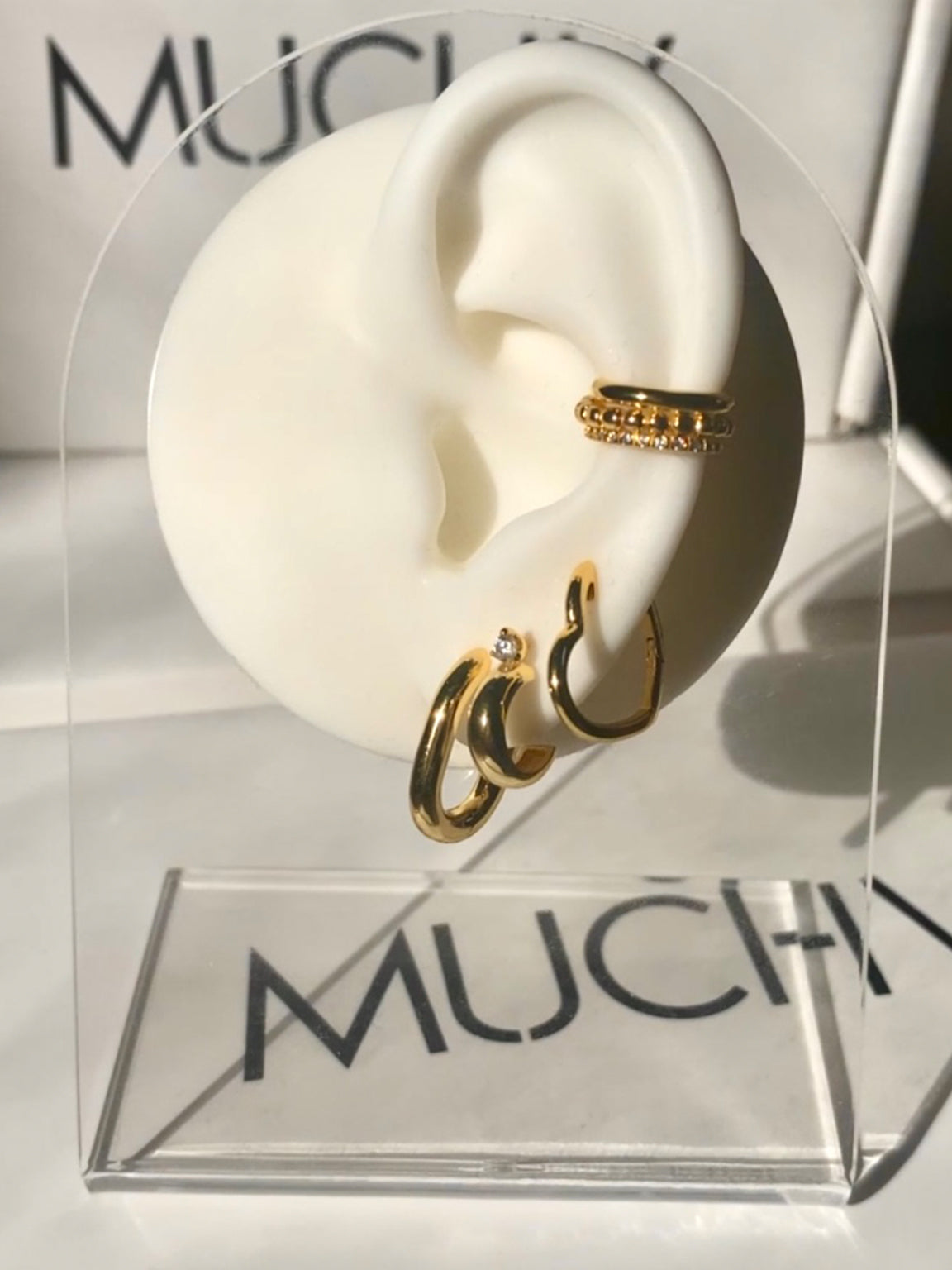Heart Hoop Earrings - Small