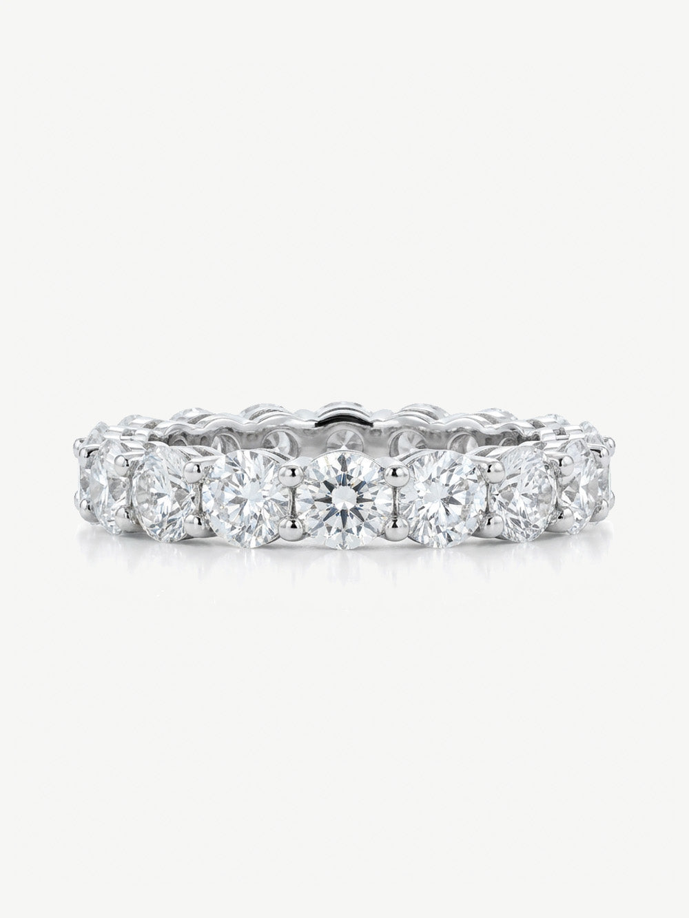 Stacking Ring With Round Cubic Zirconia Stones