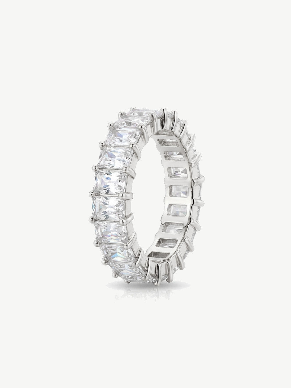Silver Stacking Ring With Stones