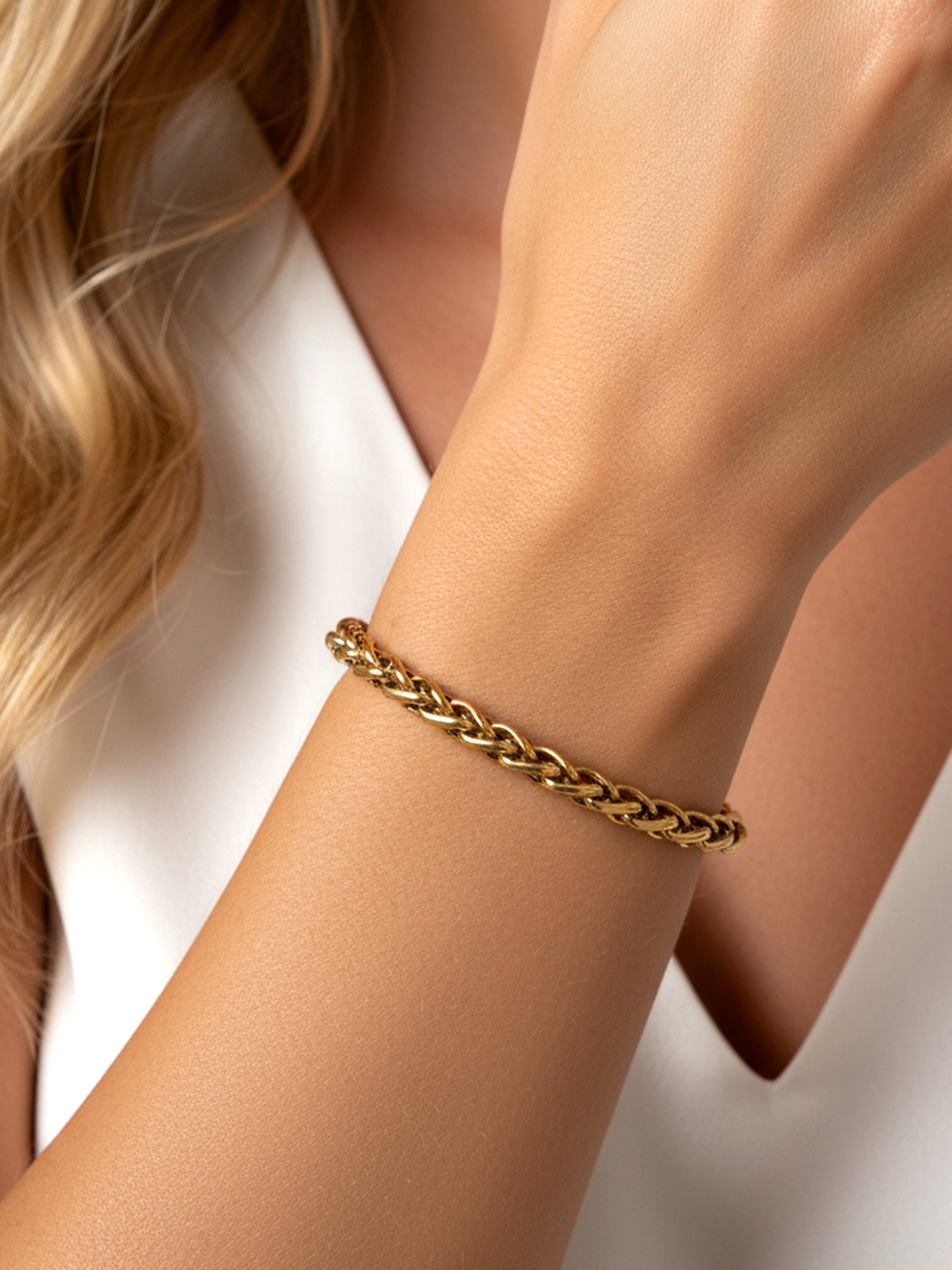 Bracelet à chaîne torsadée