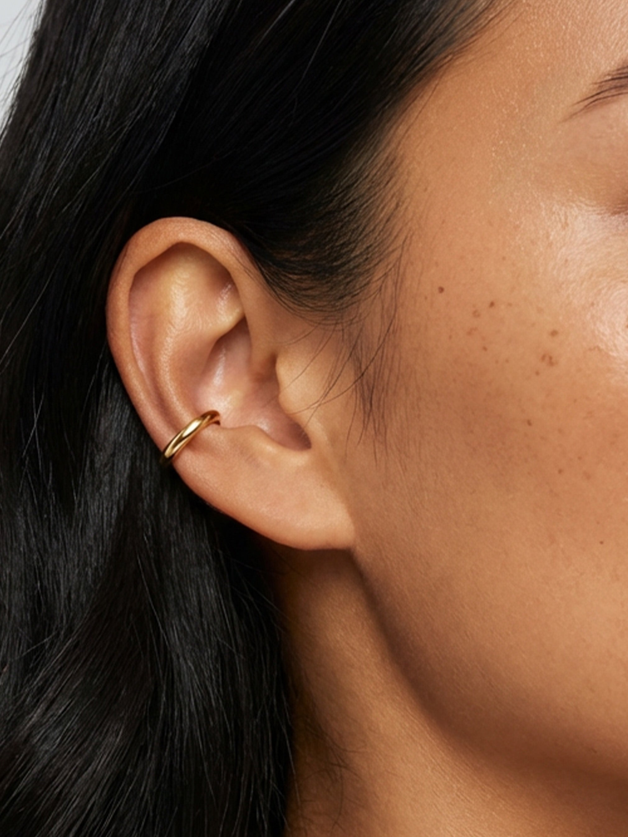 Boucles d'oreilles en forme de conque épaisse