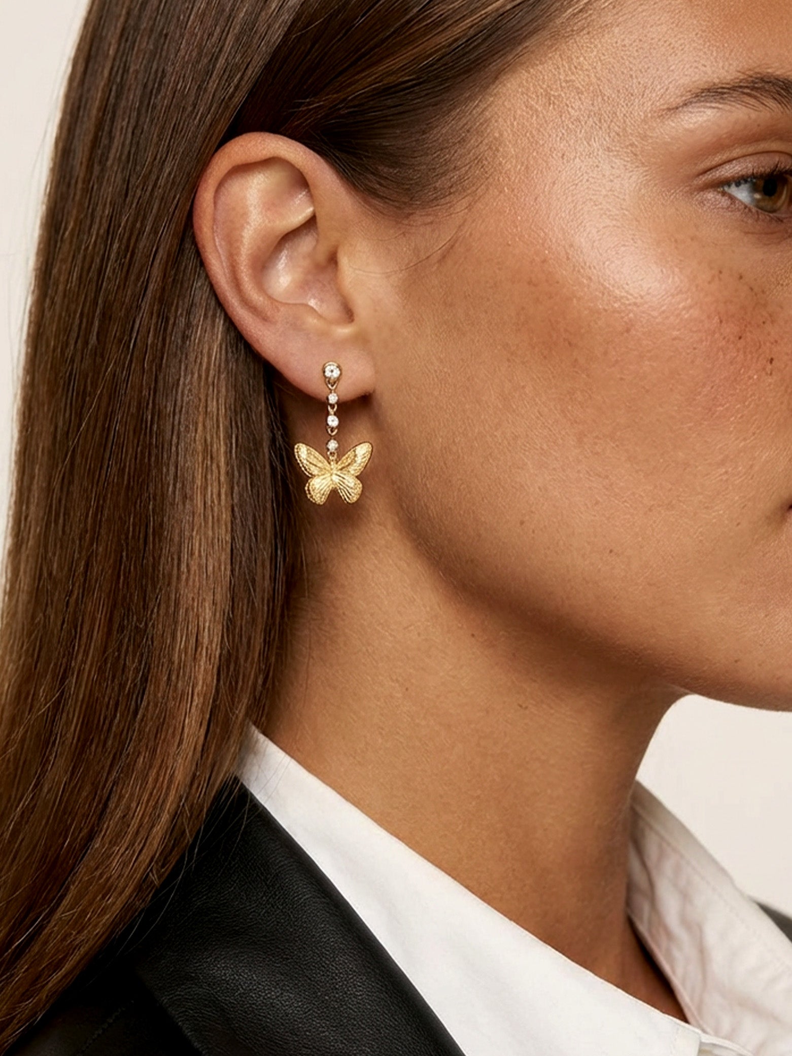 Butterfly Chain Drop Earrings